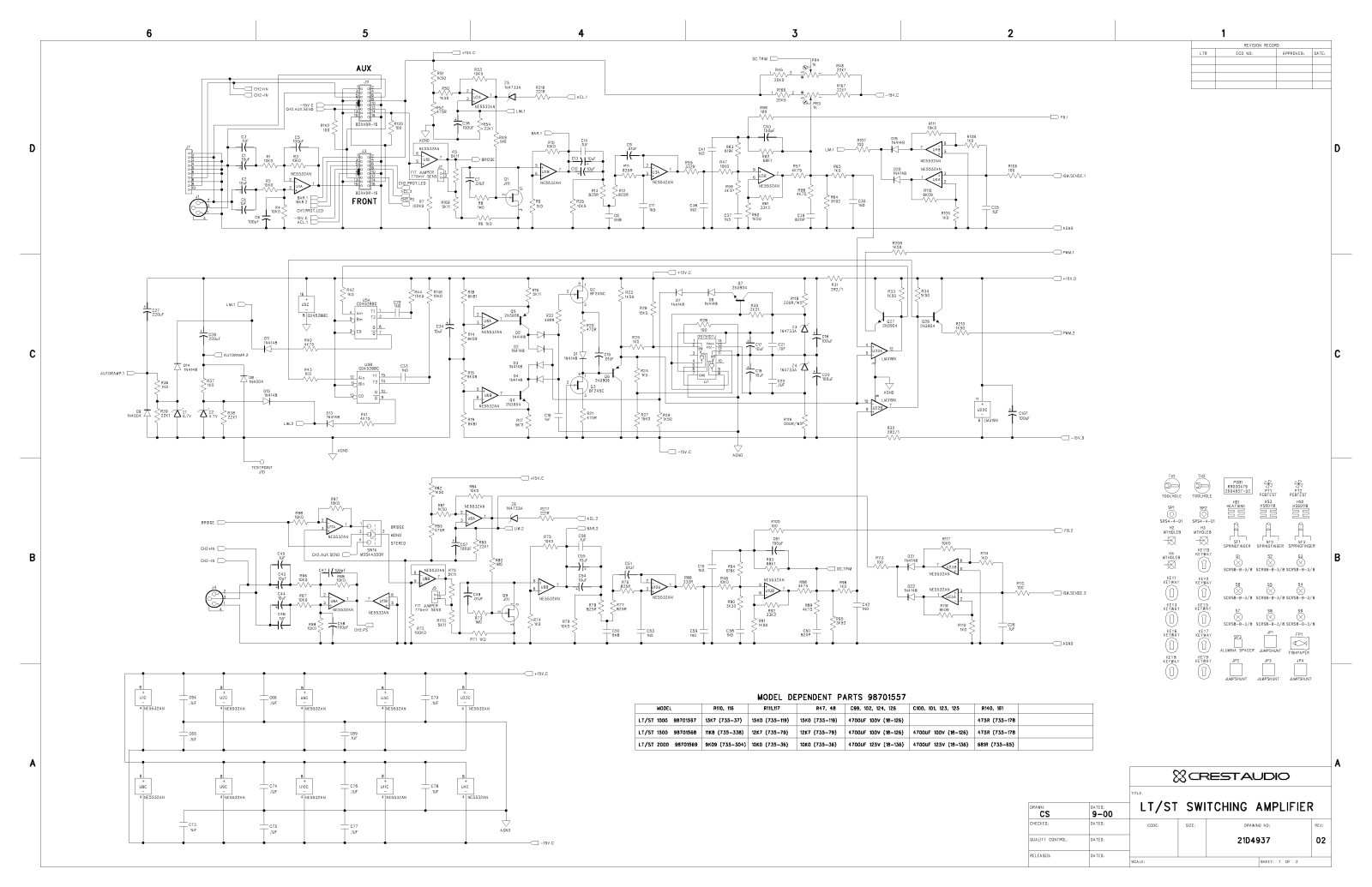 Crest Audio LTST Schematic