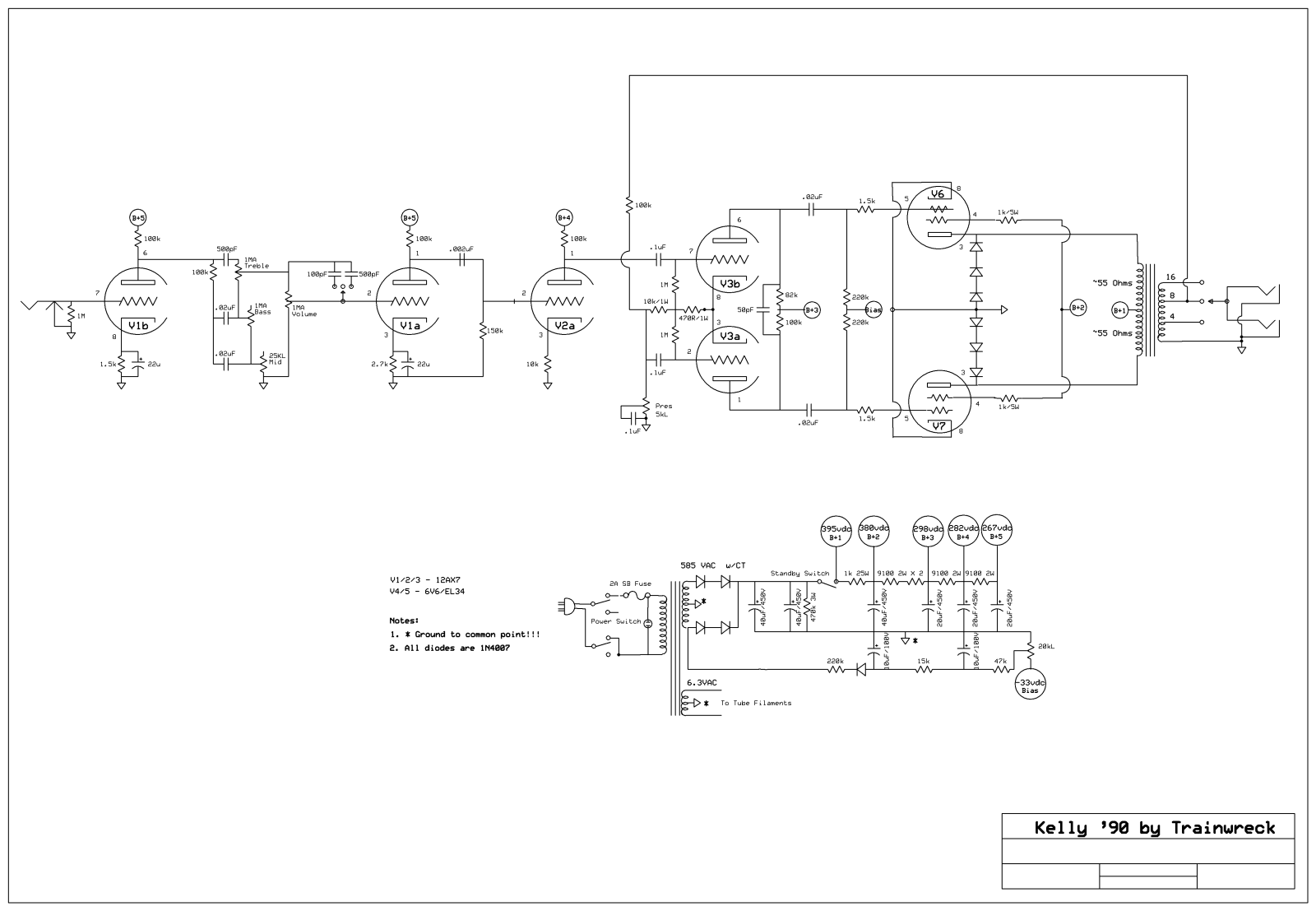 Trainwreck kelly 1990 schematic - ManualMachine.com
