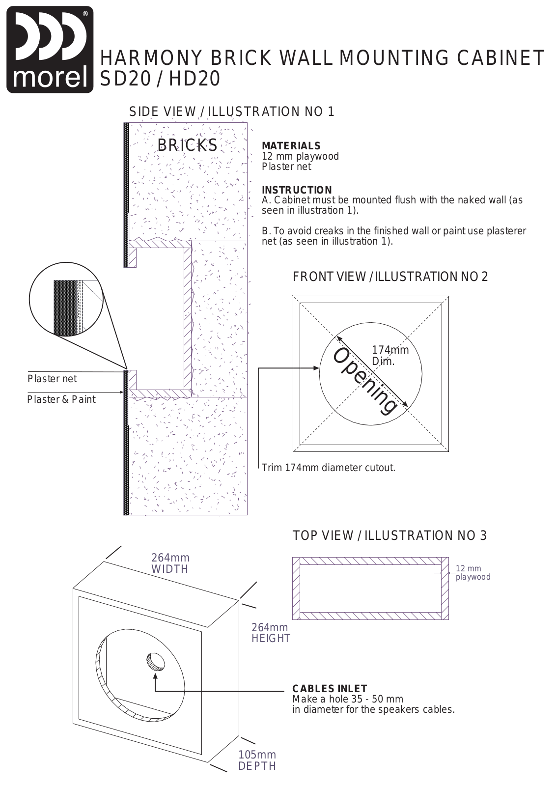 Morel SD20 Installation Guide