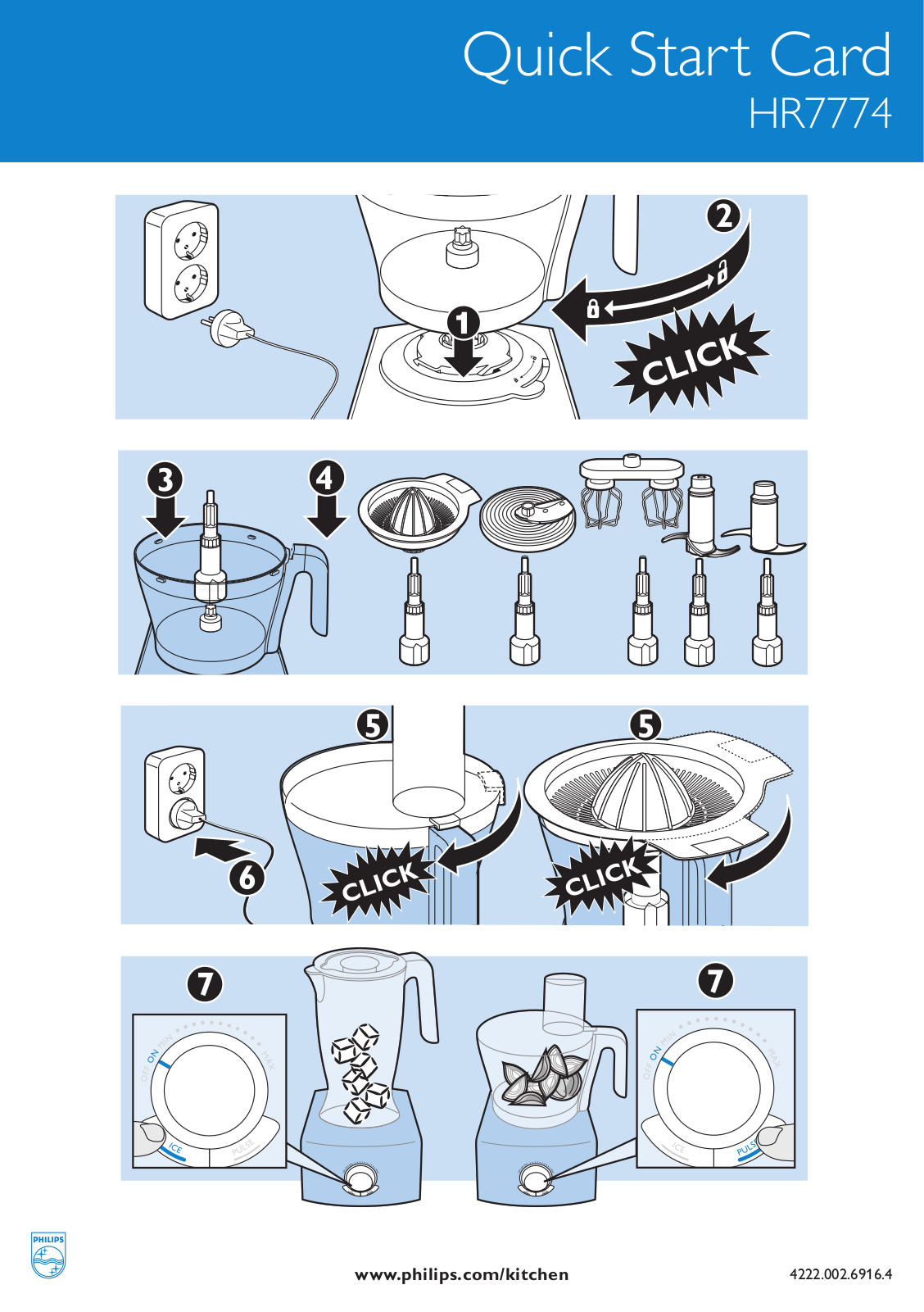 Philips HR7774-30 Quick Start Guide