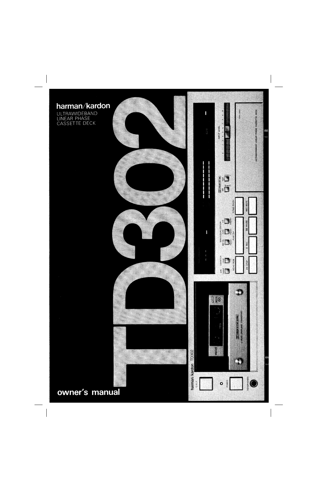 Harman kardon TD302 User Manual