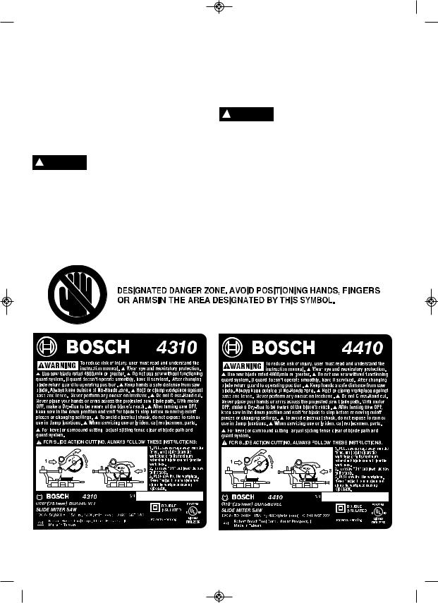 Bosch 4410, 4310 User Manual