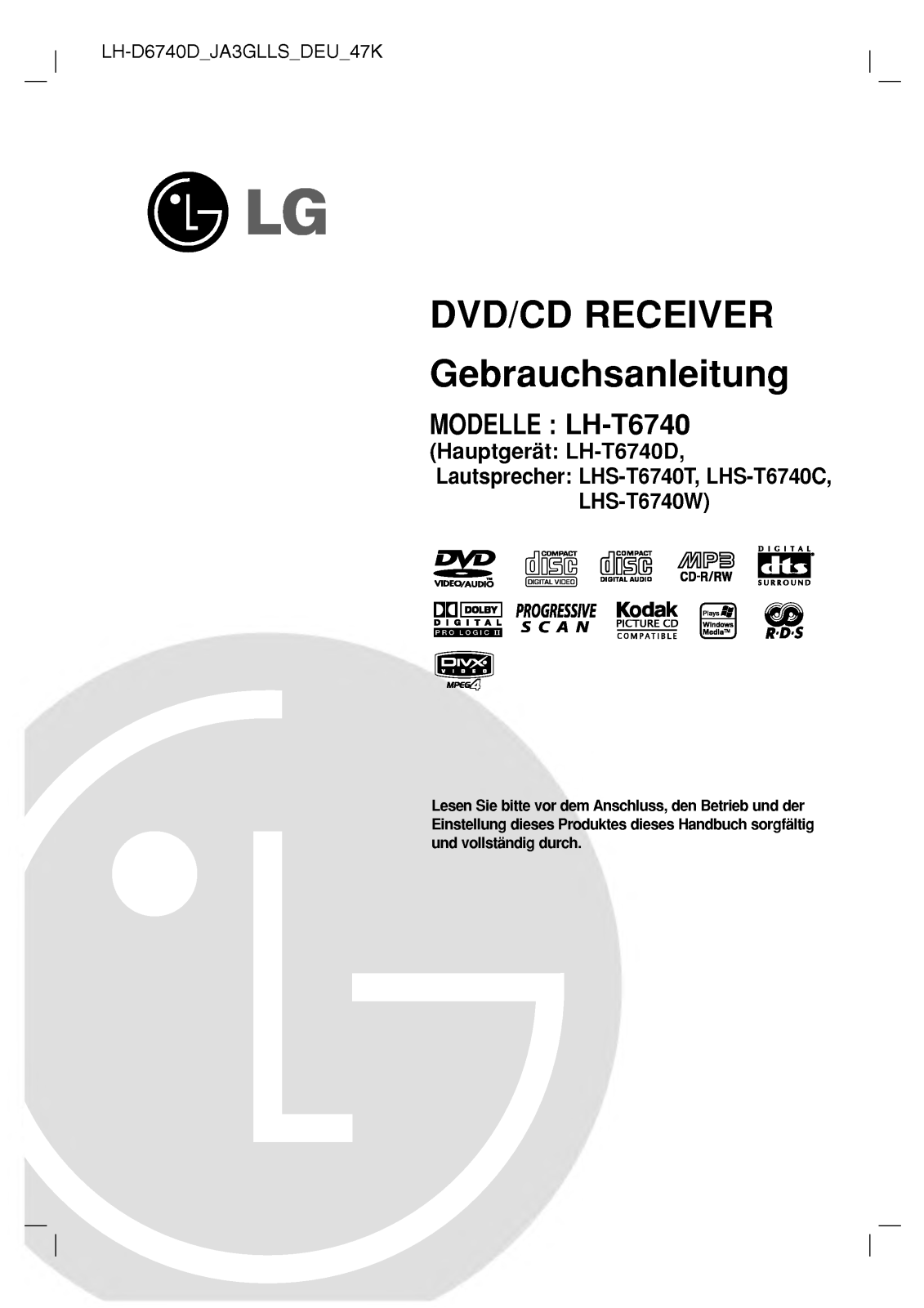 Lg LH-T6740 User Manual