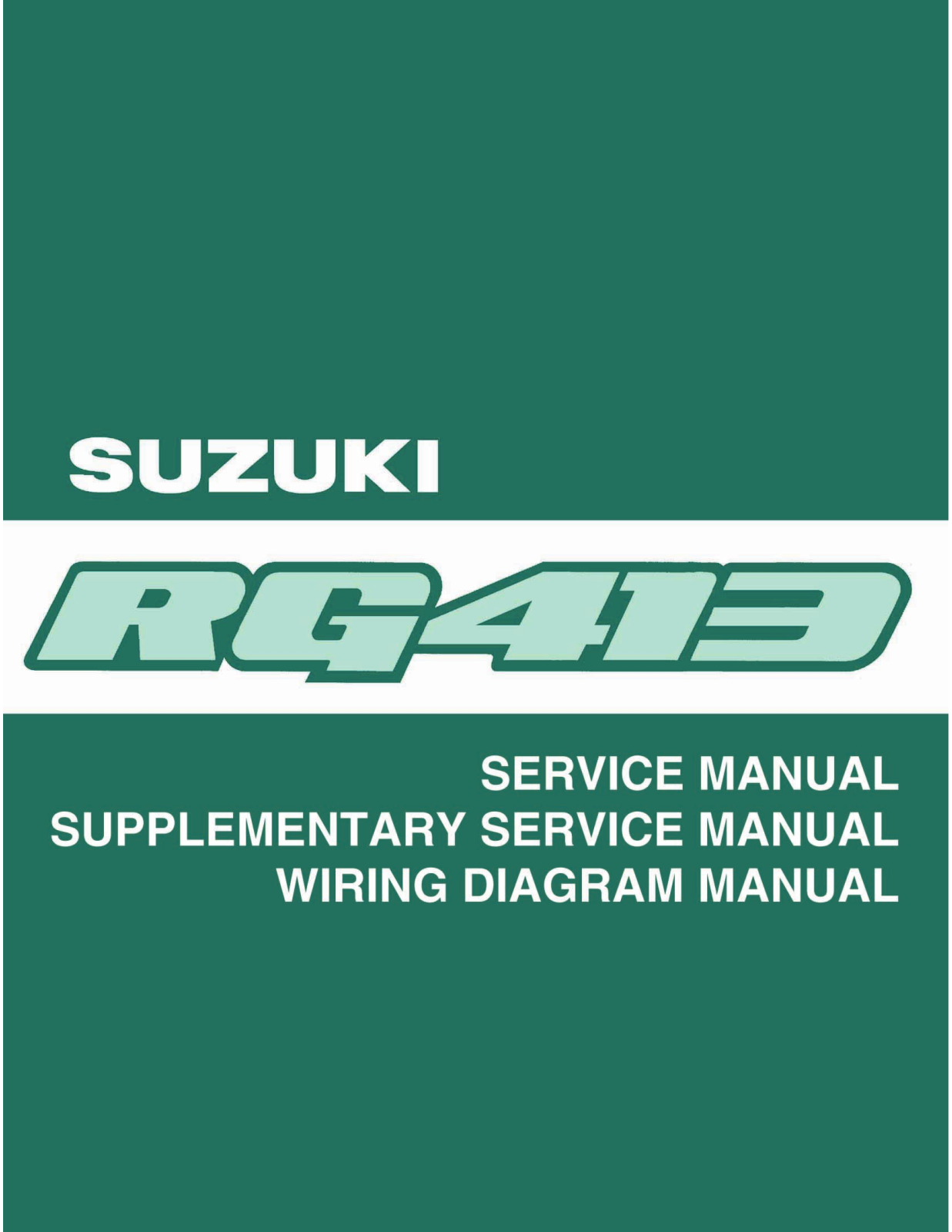 Suzuki Ignis 2000 User Manual