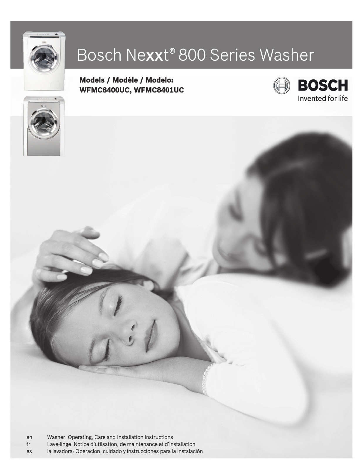 Bosch Nexxt 800 User Manual