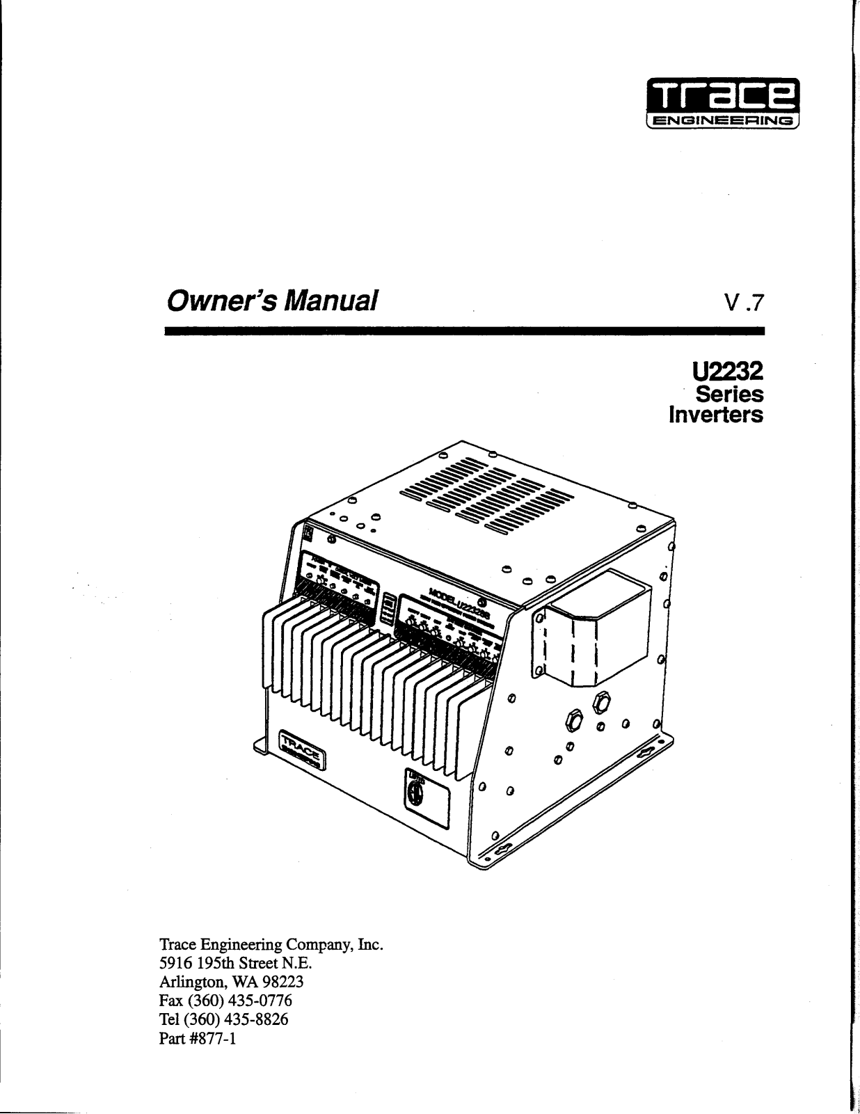 Xantrex U2232 User Manual