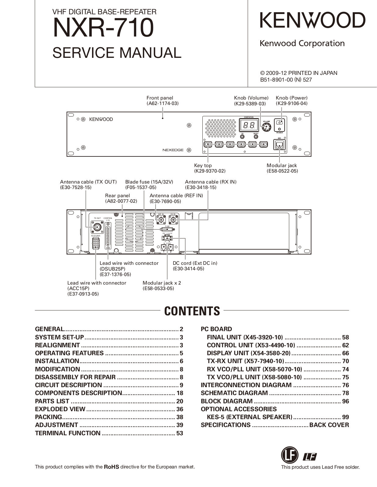 Kenwood NX-R710 Service Manual