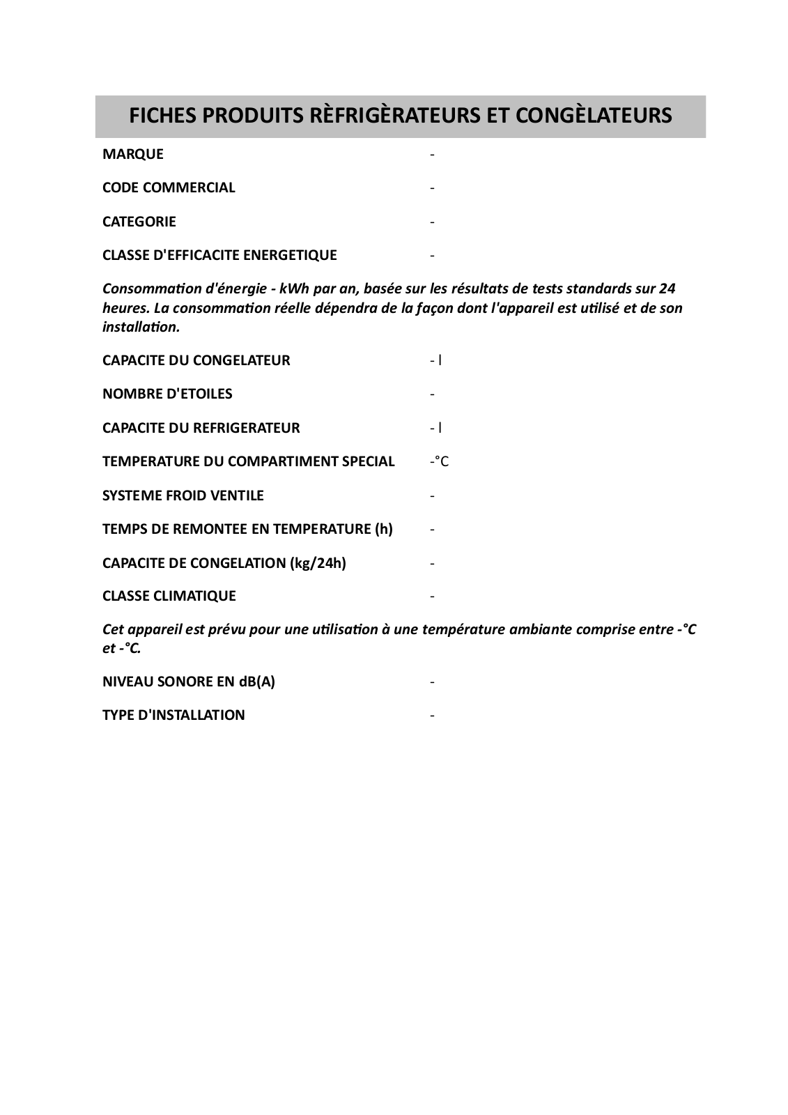 Whirlpool ARC 103 AP, WTE2511 W, ART 497/NF/5, WSE5510 S, ART 766/NFV PRODUCT SHEET