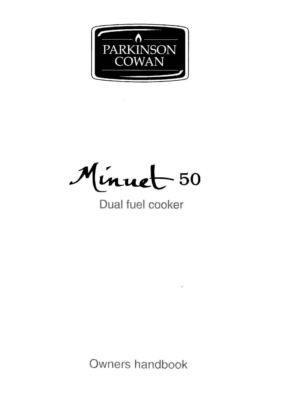 Parkinson Cowan MINUET50WL, MINUET50W User Manual