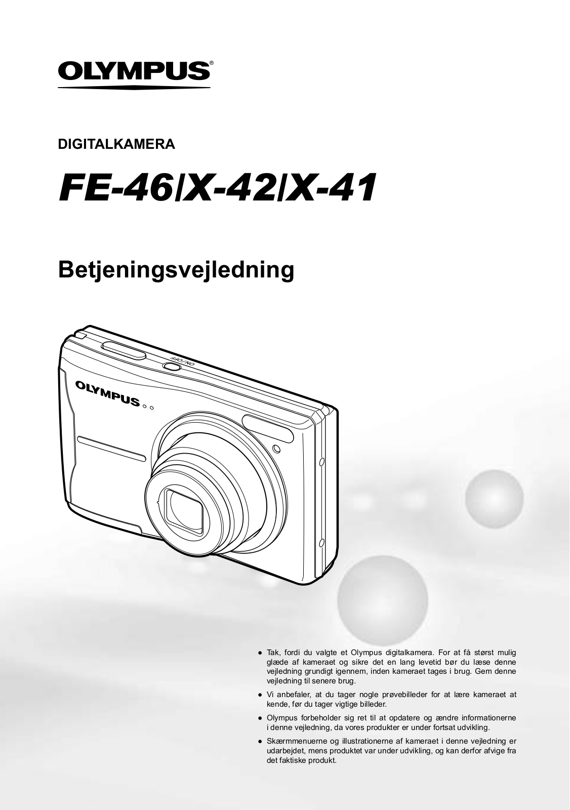 OLYMPUS FE-46 User Manual