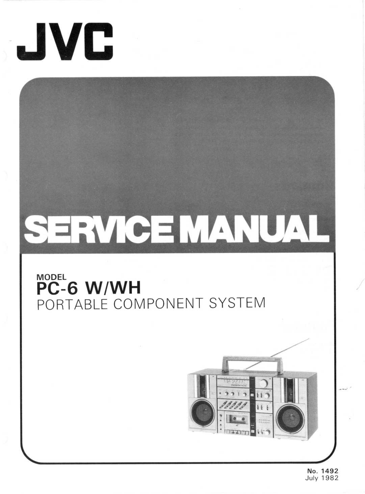 Jvc PC-6-WH, PC-6-W Service Manual