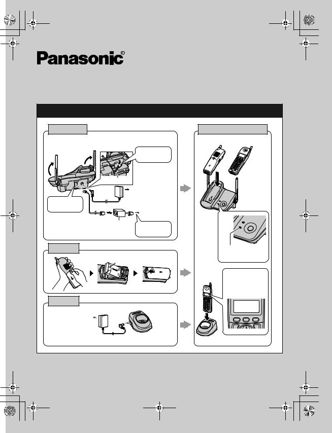 Panasonic KX-TG5621, KX-TG5623, KX-TG5622 Quick guide