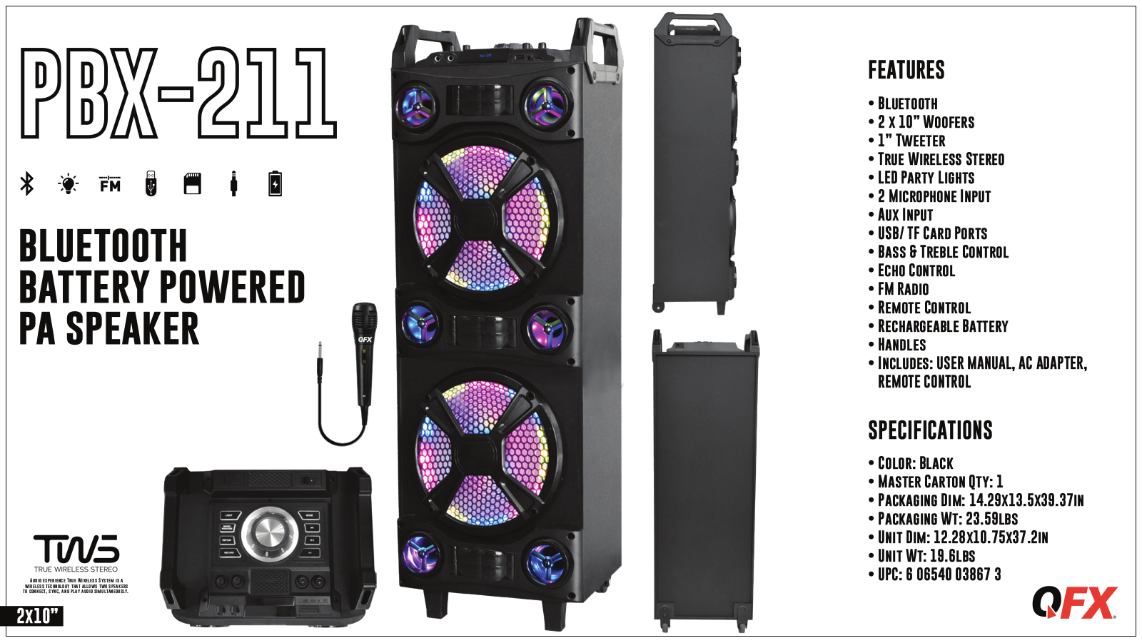 QFX PBX-211 Datasheet