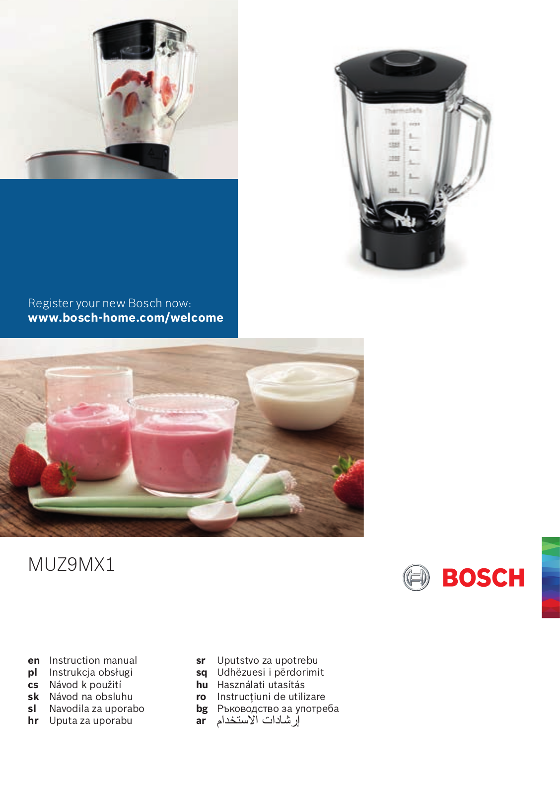 Bosch MUM9BX5S22 operation manual