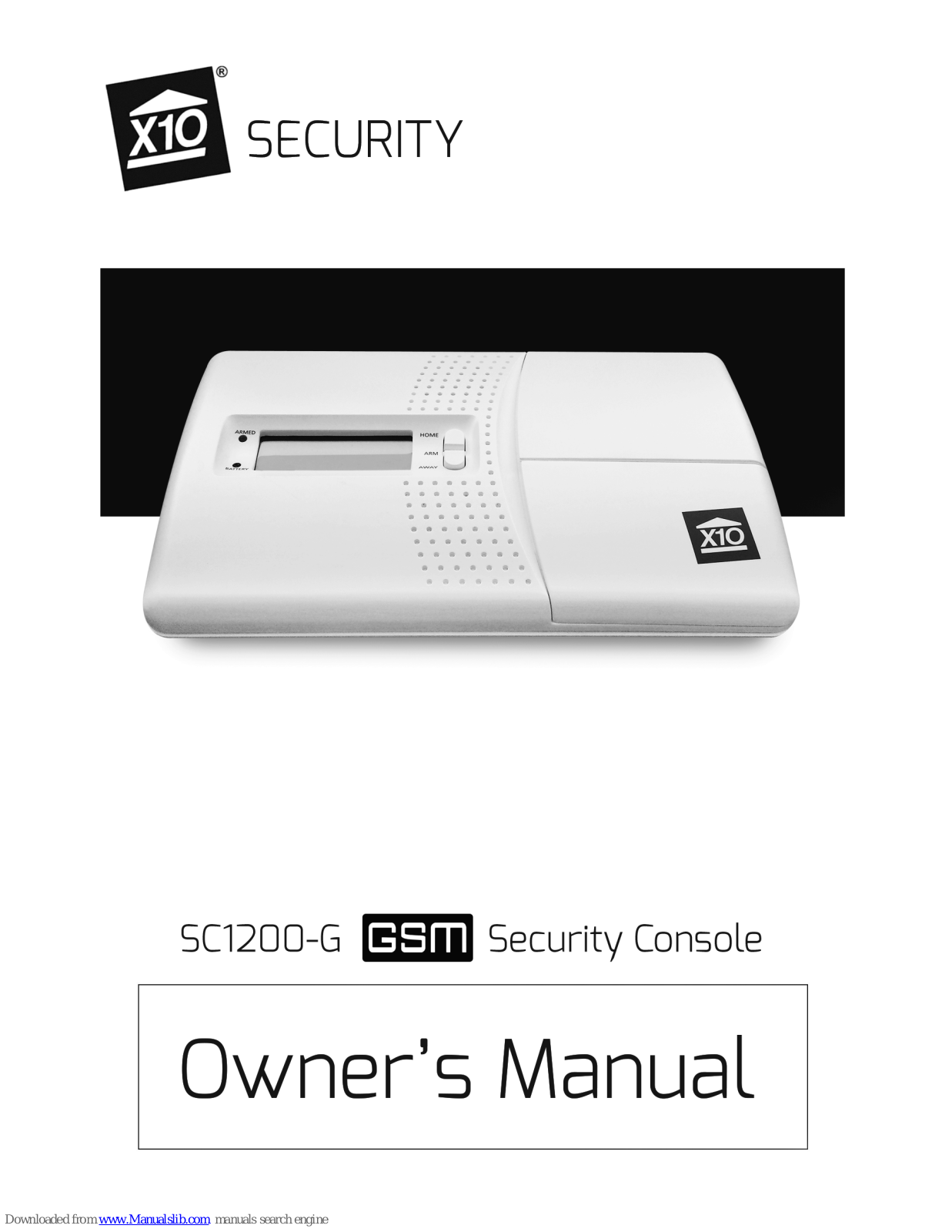 X10 SC1200-G Owner's Manual