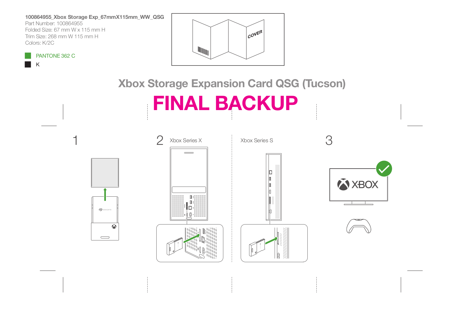 Seagate Xbox Series X Installation Manual