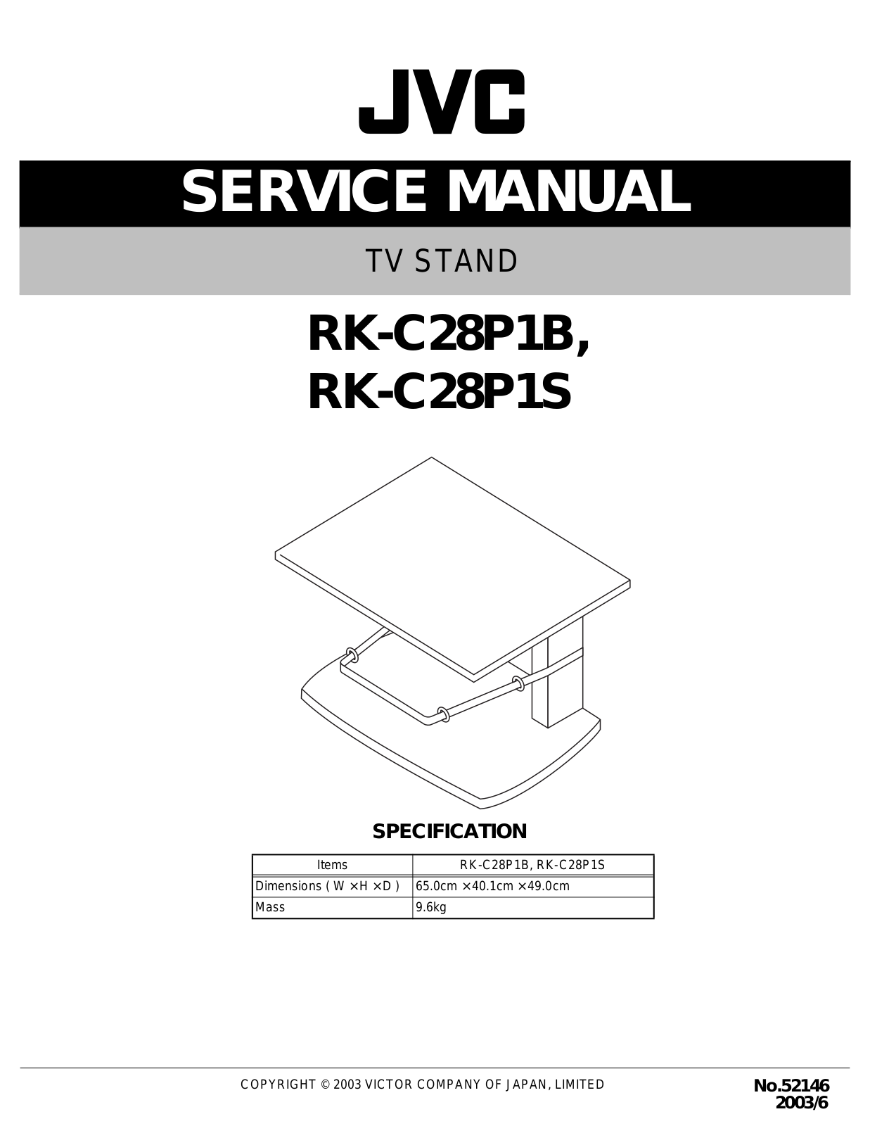 JVC RK-C28P1B, RK-C28P1S Service Manual