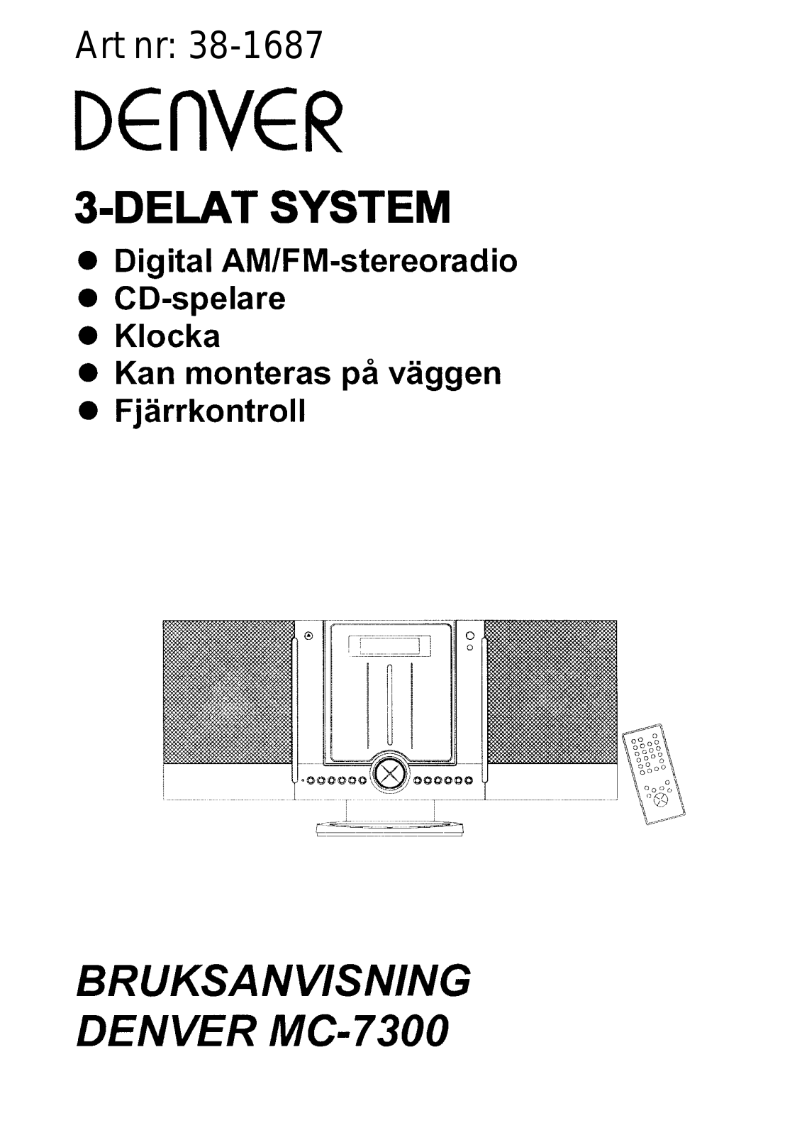 DENVER MC-7300 User manual - ManualMachine.com
