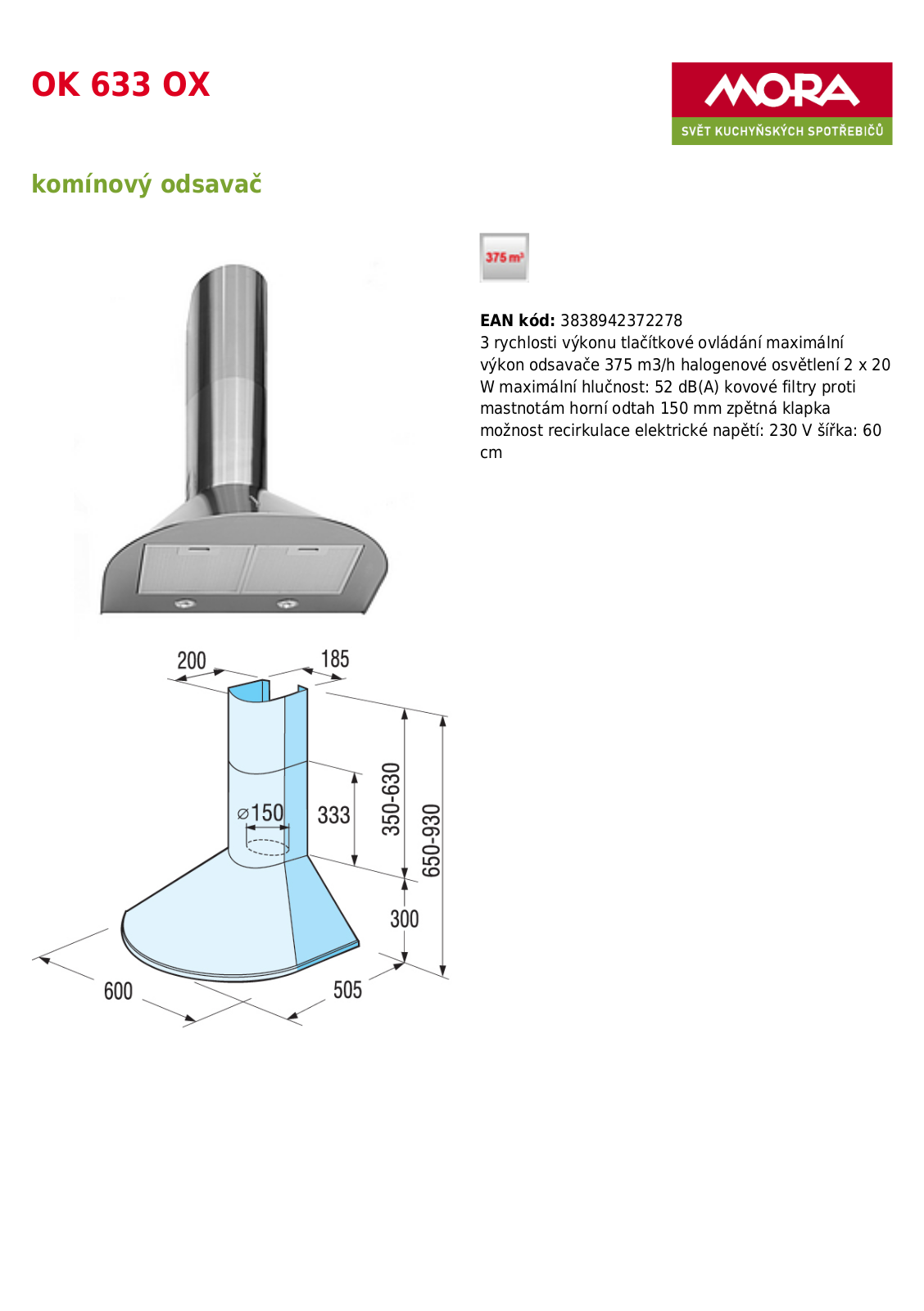 Mora OK 633 OX User Manual