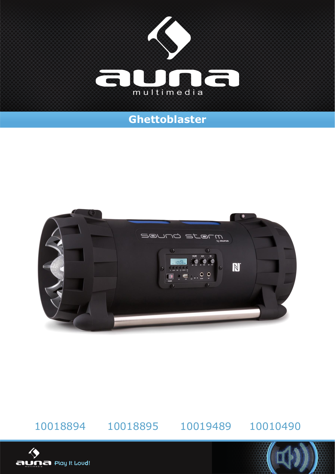 auna Sound Storm, 10018894, 10018895, 10019489, 10010490 Series Manual