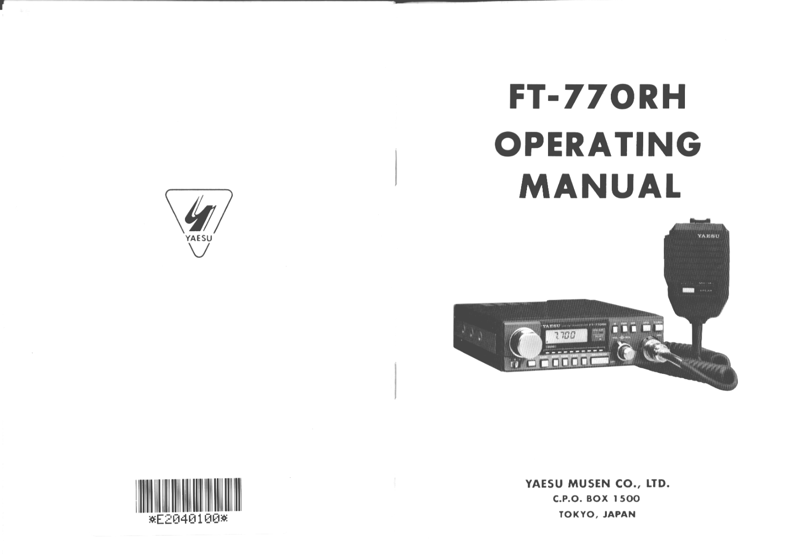 YAESU FT-770RH User guide - ManualMachine.com