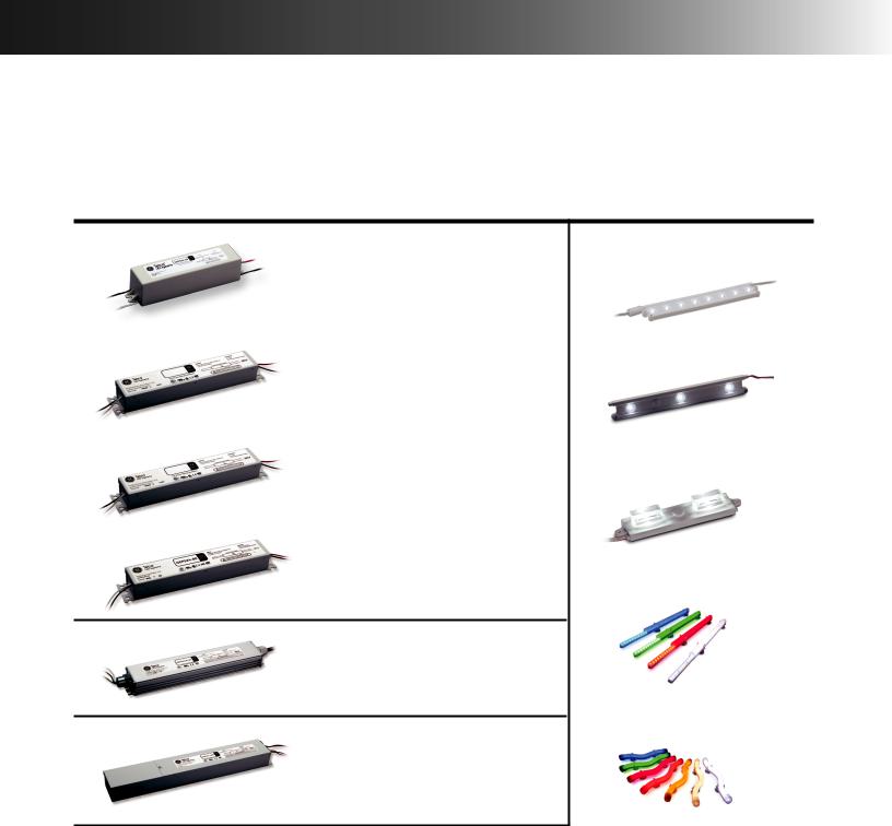 GE Contour, Contour LS, EdgeStrip, LineFit Light LED System, miniMAX MS Brochure