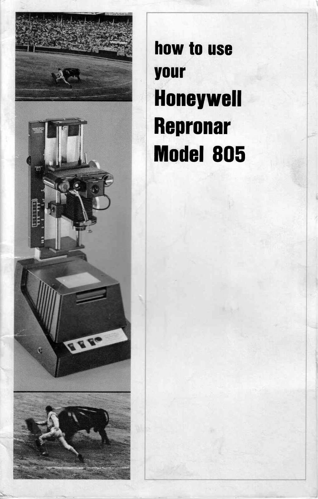 honeywell repronar-1 User Guide