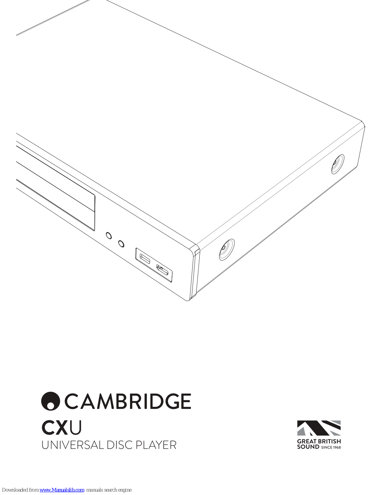 CAMBRIDGE CXU User Manual