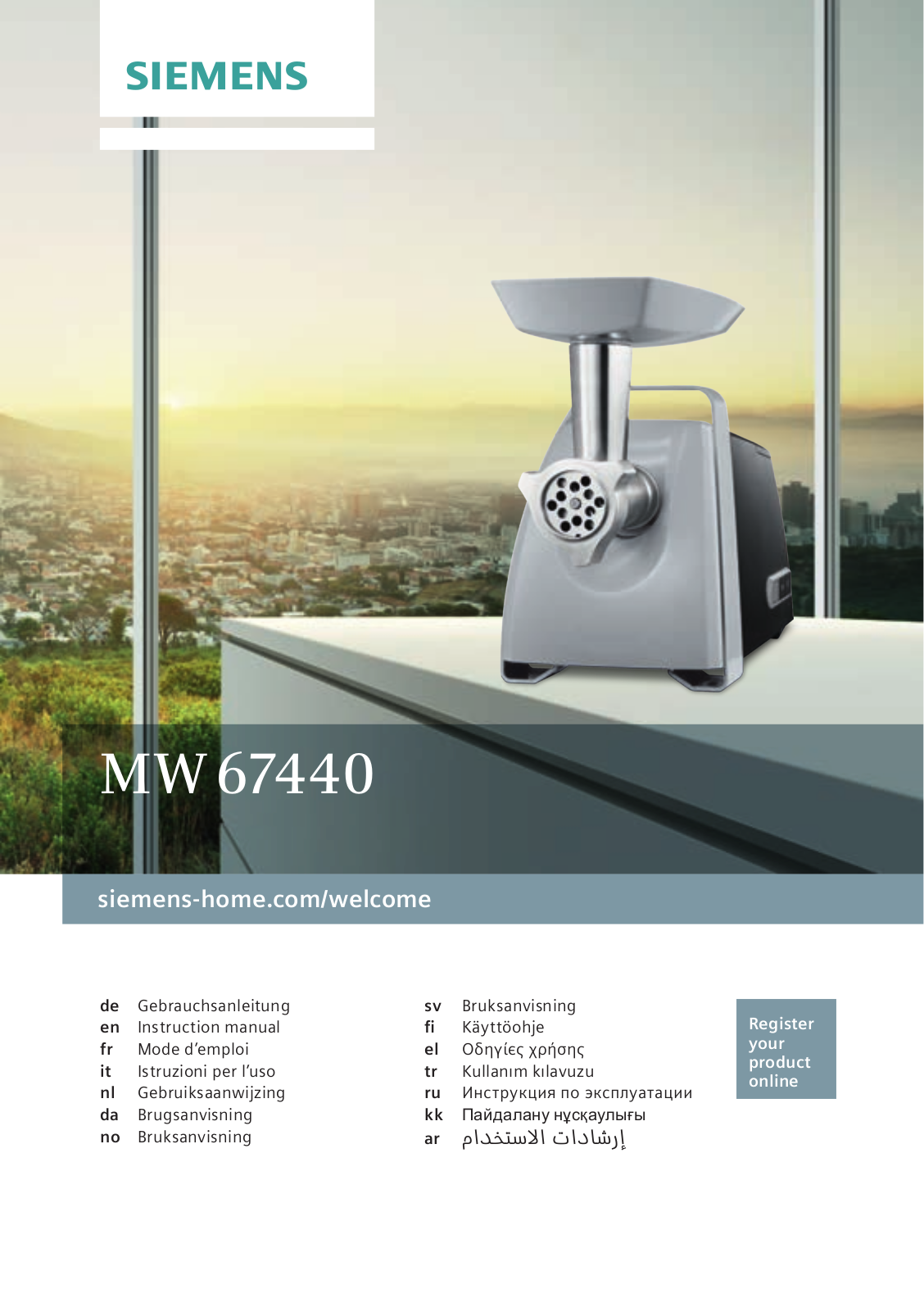 Siemens MW67440 User Manual