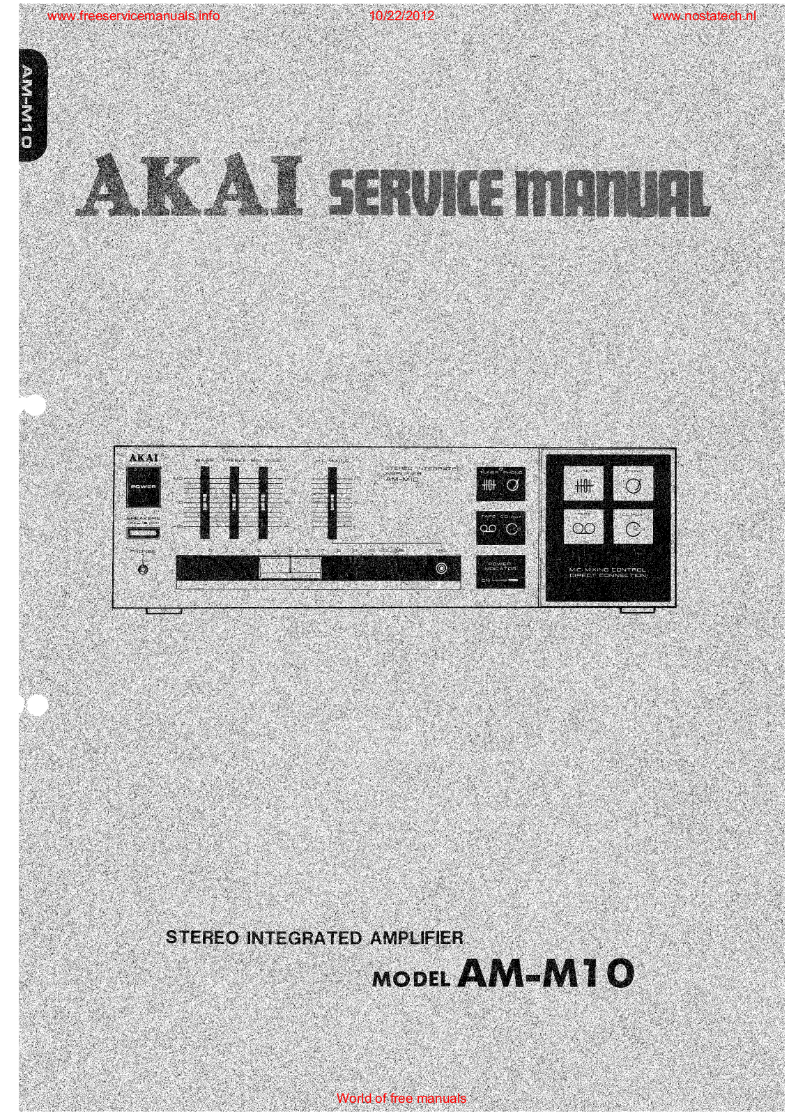 Akai AM-M10, AM-M11 Schematic