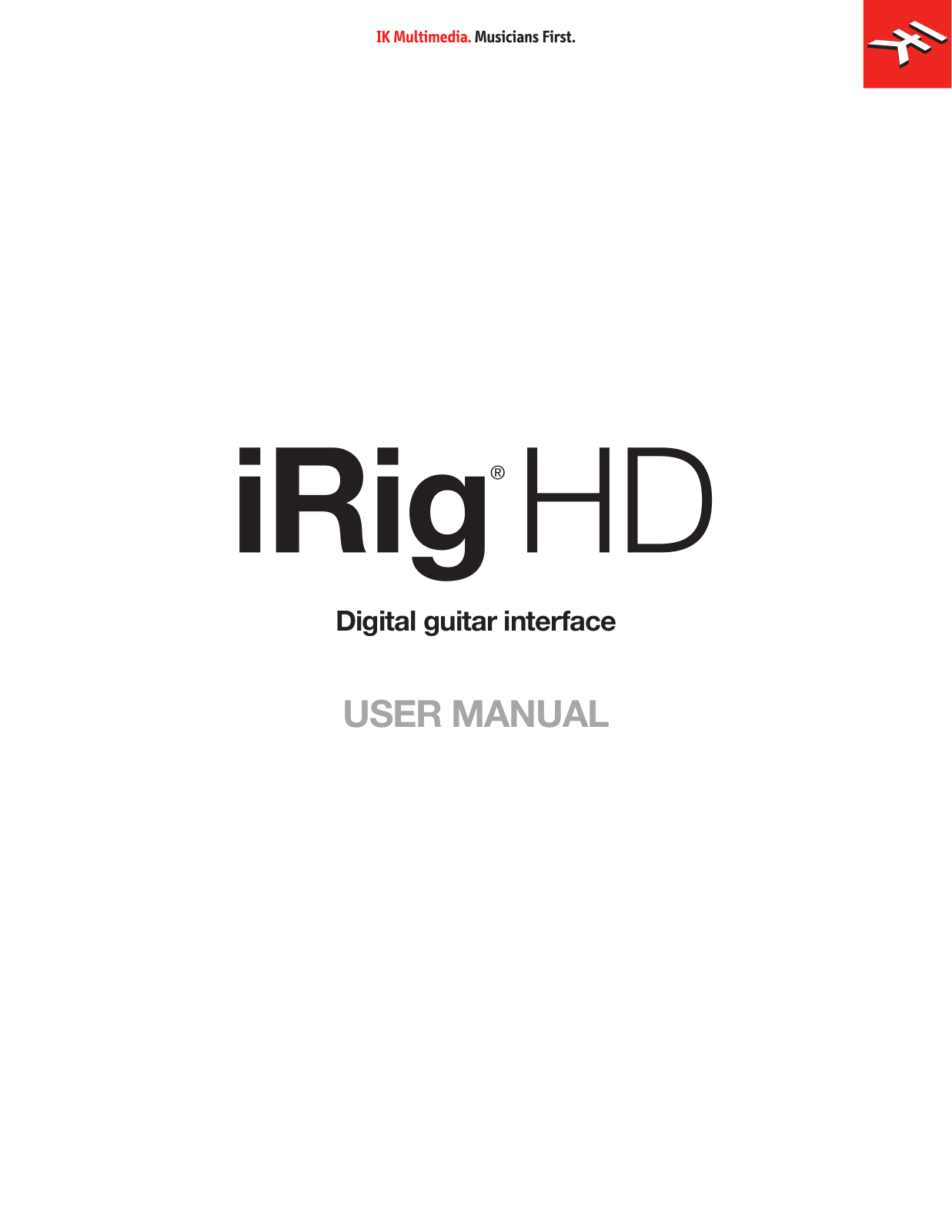 IK Multimedia IRIG HD Users Guide - ManualMachine.com