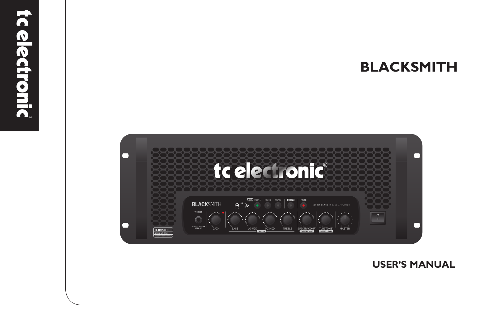 TC Electronic Blacksmith User Manual