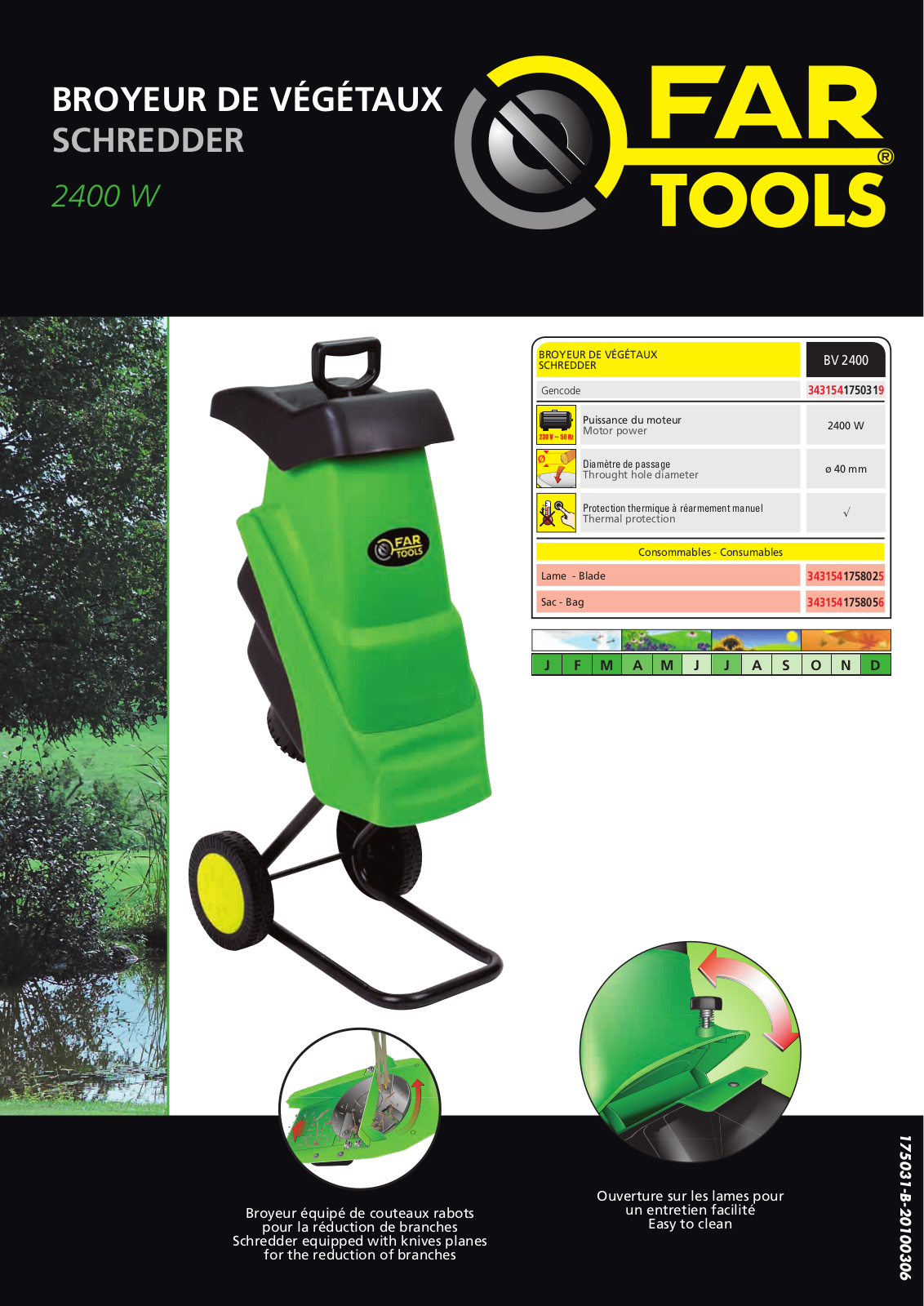 FARTOOLS BV2400 User Manual