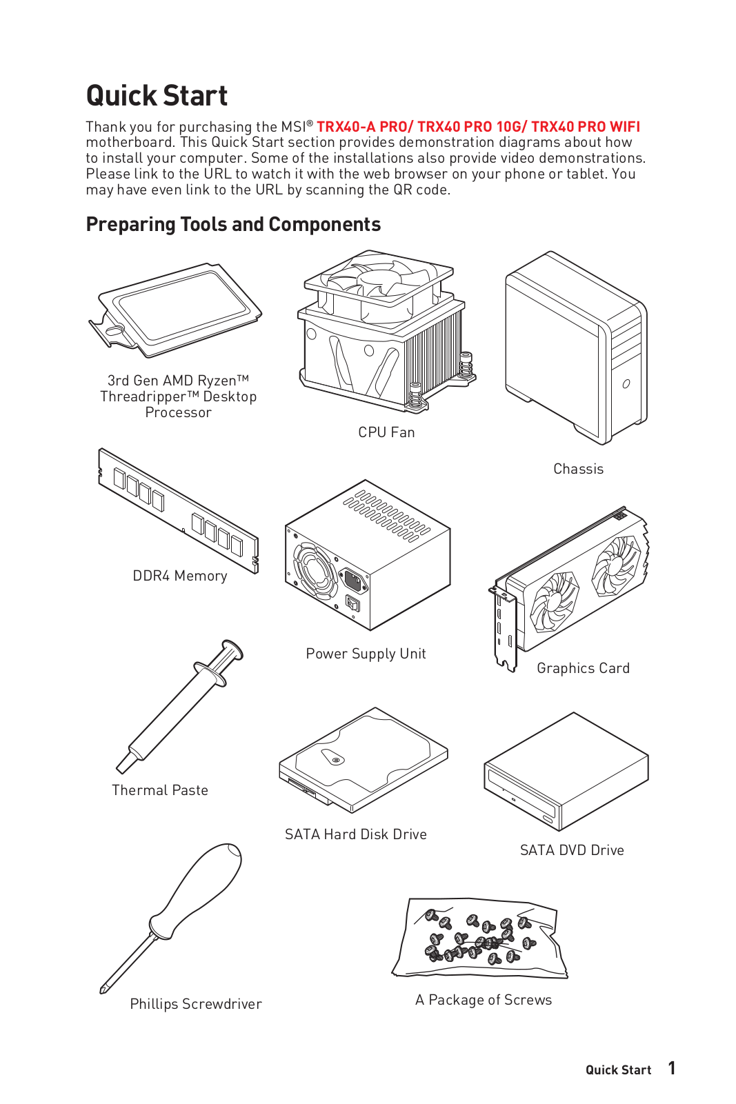 MSI TRX40 PRO 10G User manual