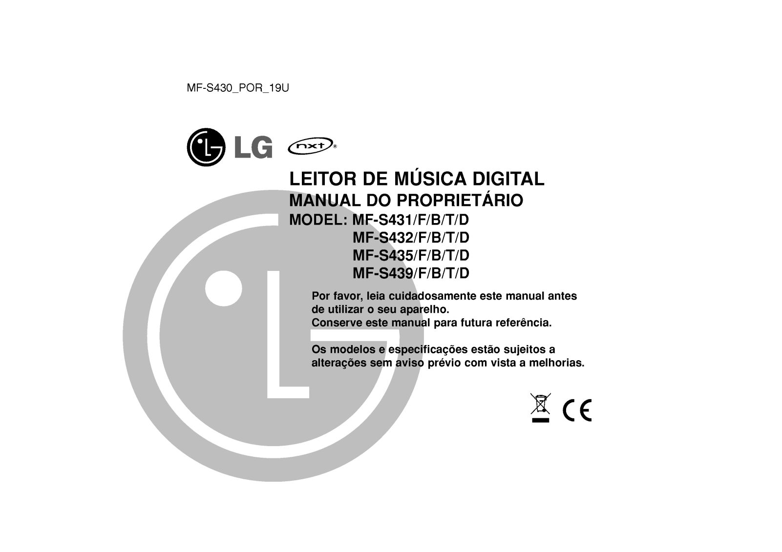 Lg MF-FE432 User Manual