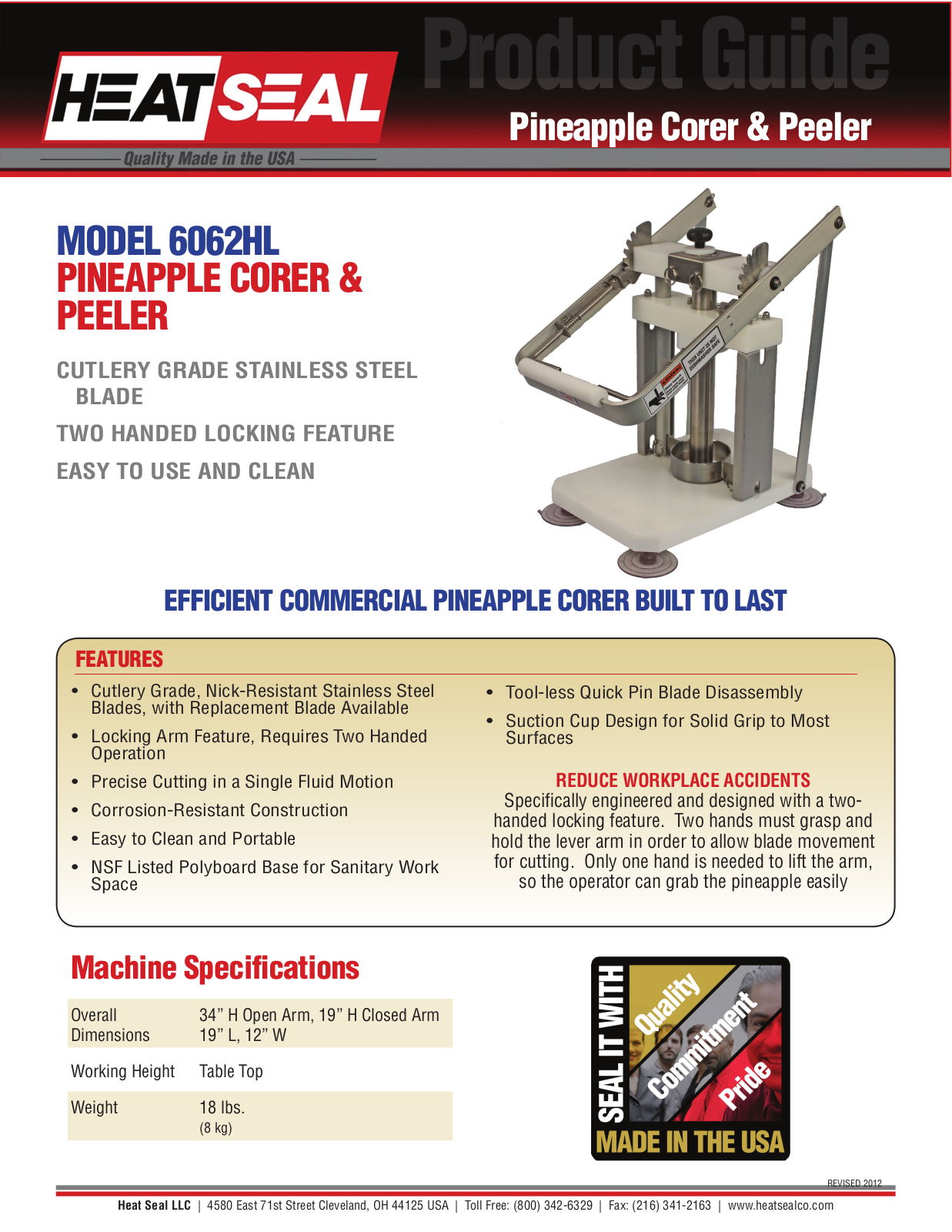 Heat Seal 6062HL User Manual