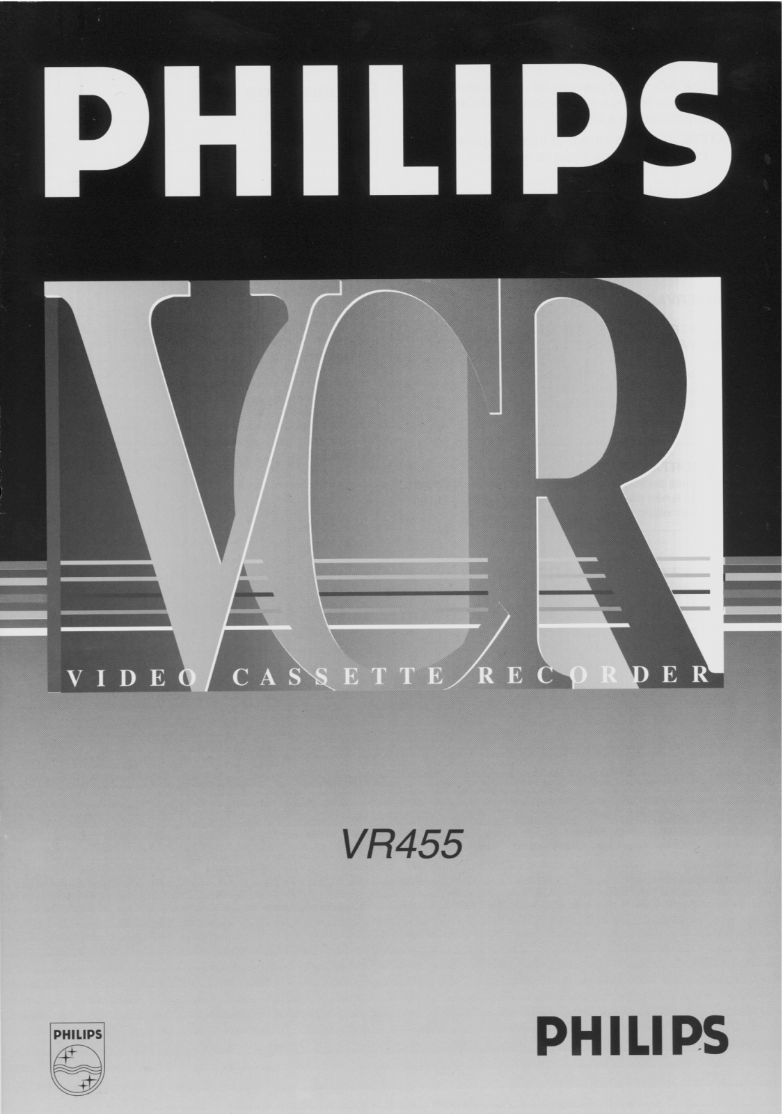 Philips VR455/78B, VR455/77A, VR455/77B, VR455/77, VR455/50 User Manual