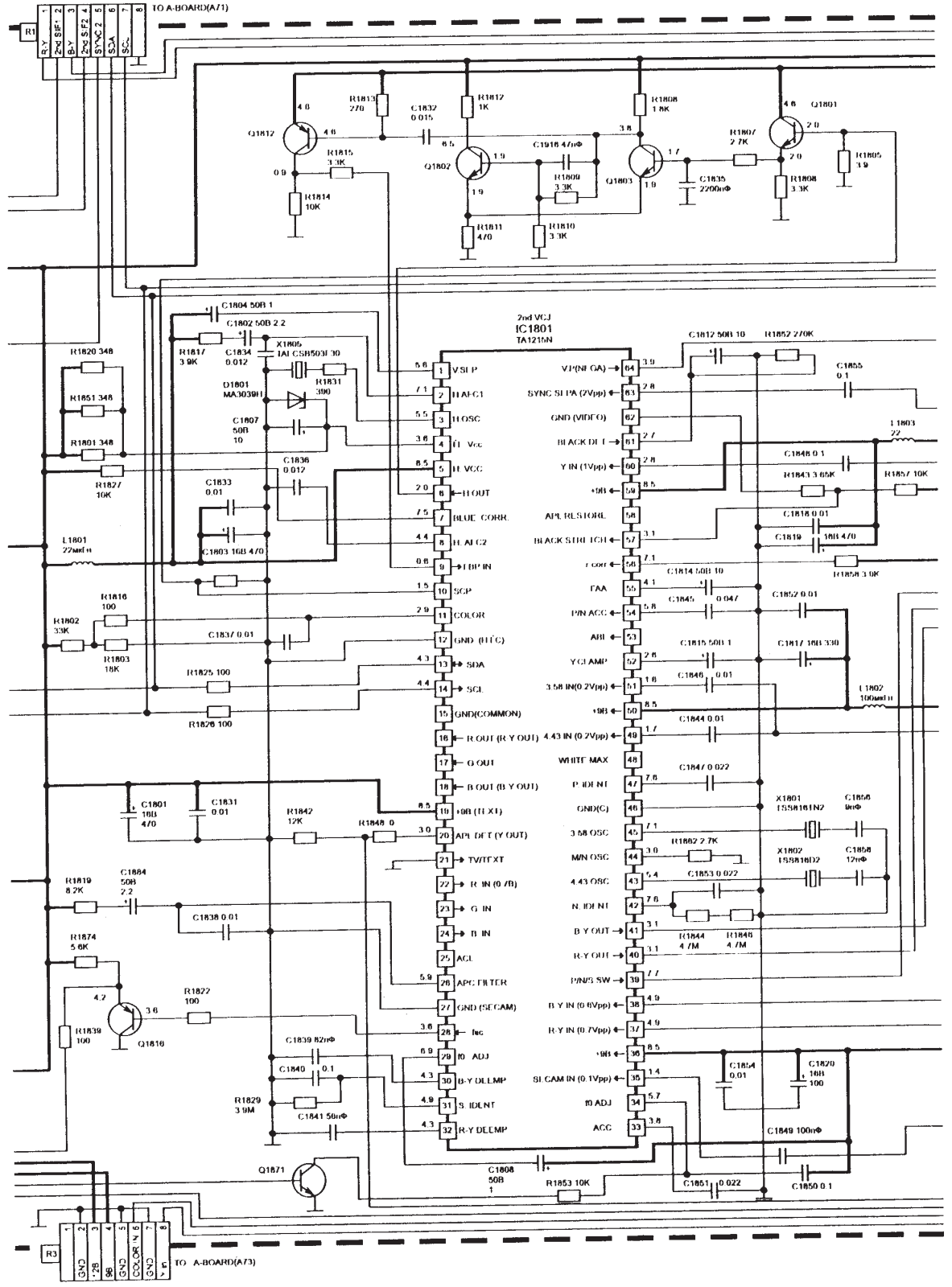 PANASONIC TX28WG25C Schematics