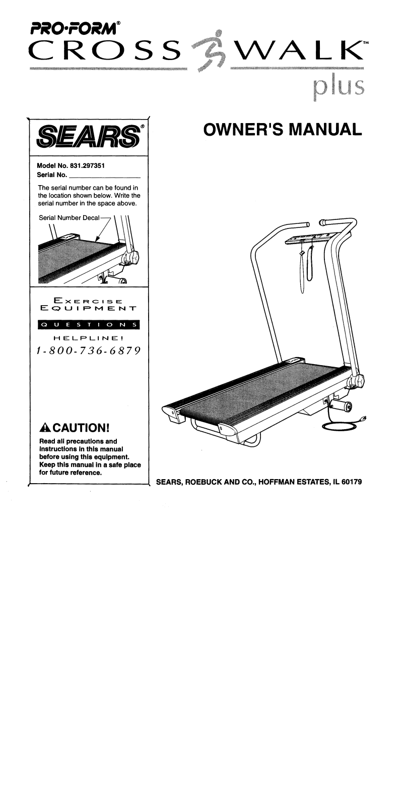 ProForm 297351 User Manual