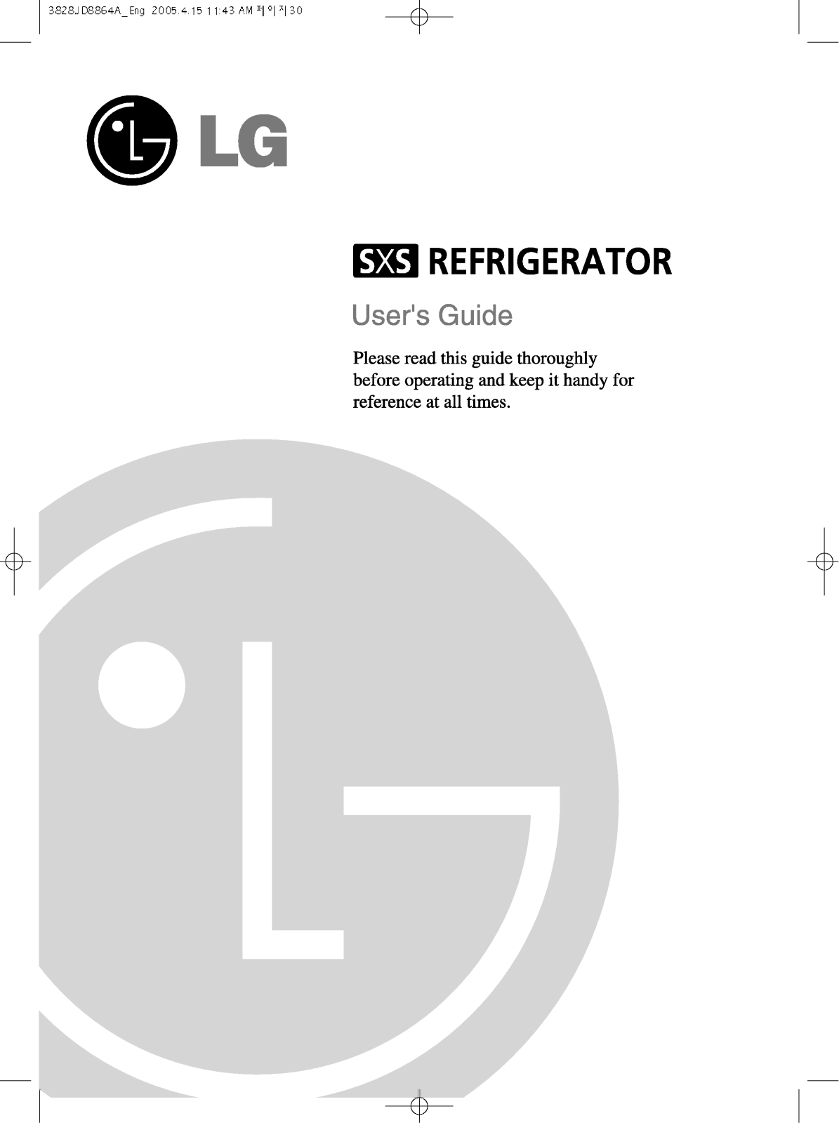 LG GR-G217BTJA Owner’s Manual