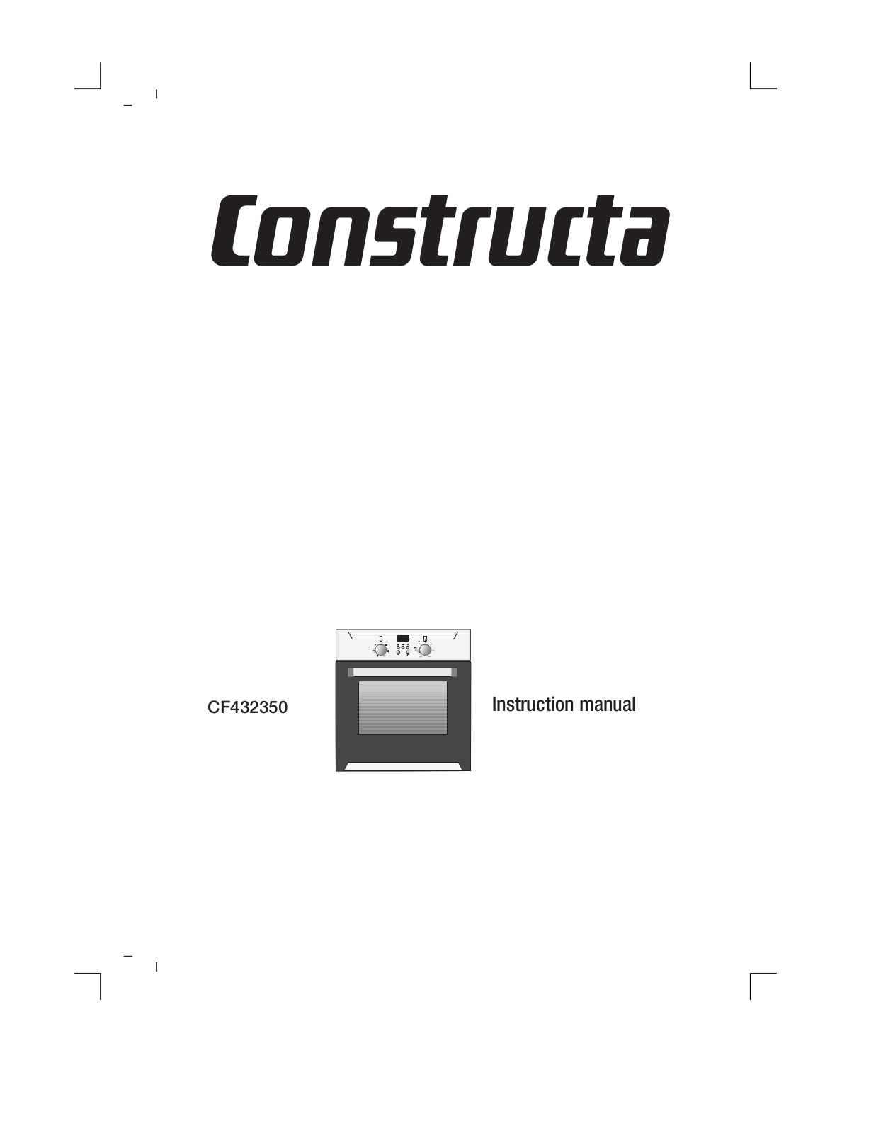 Constructa CF432350 User Manual