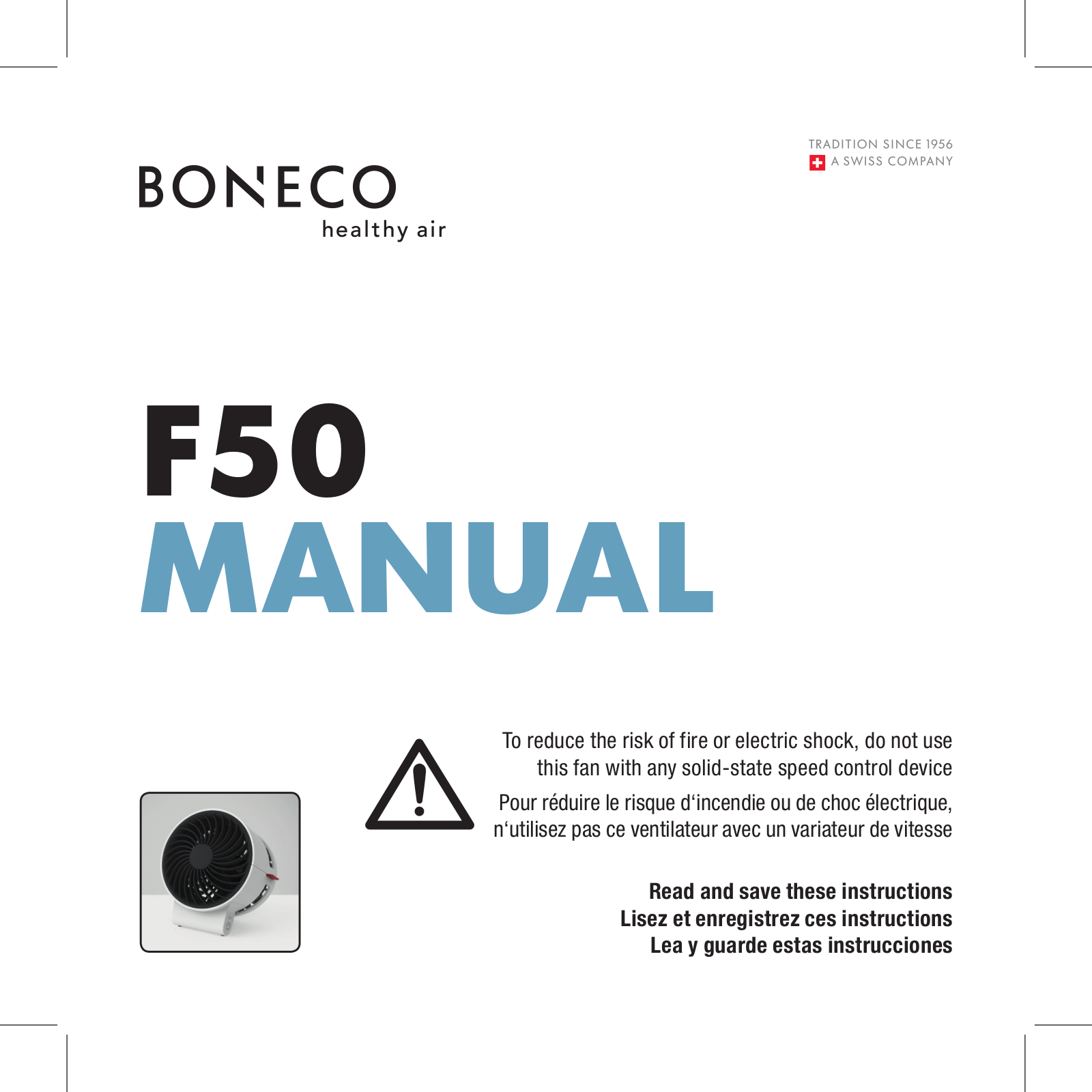 BONECO F50 User Manual