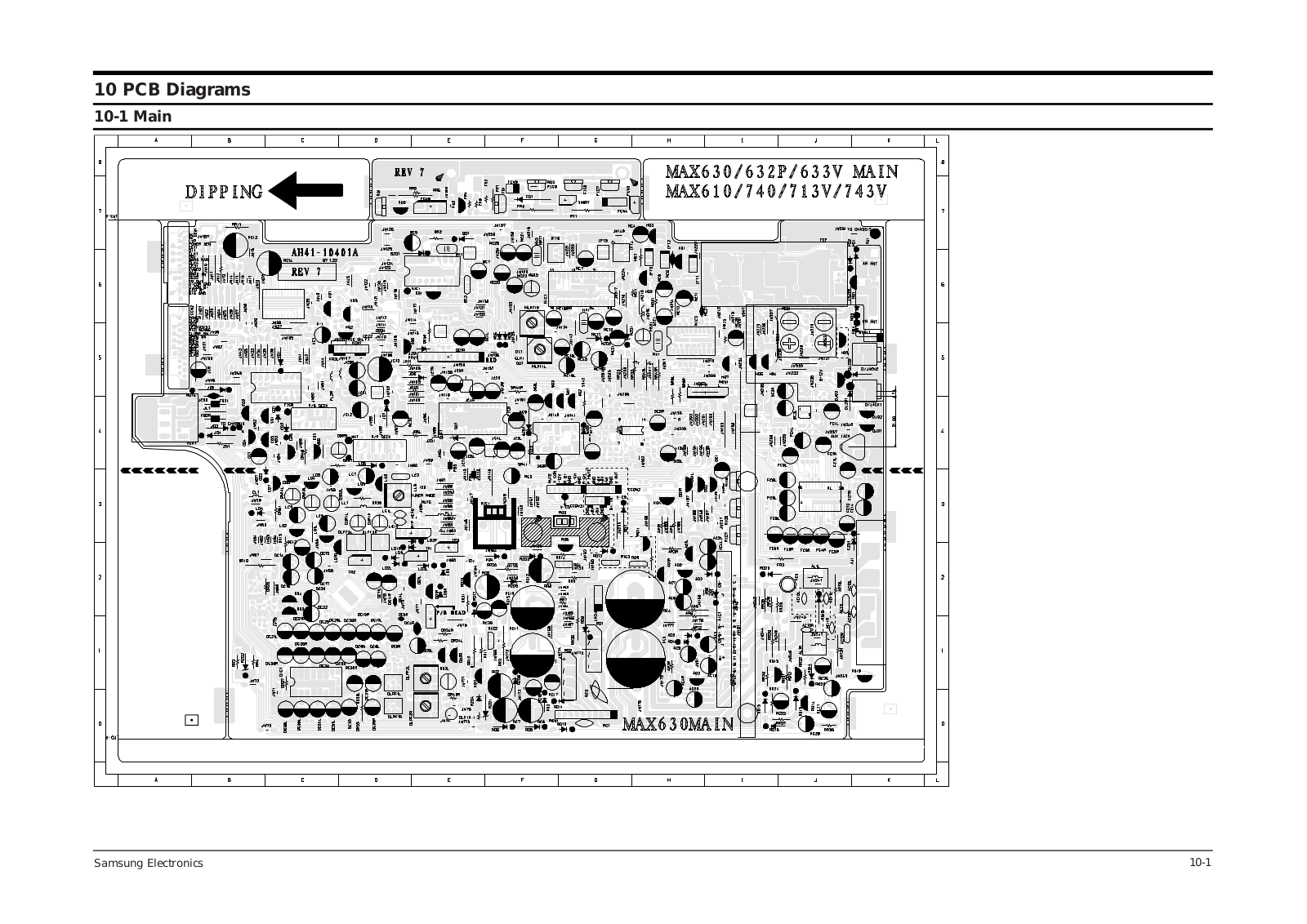 SAMSUNG max632 Printed Circuit Board Diagram