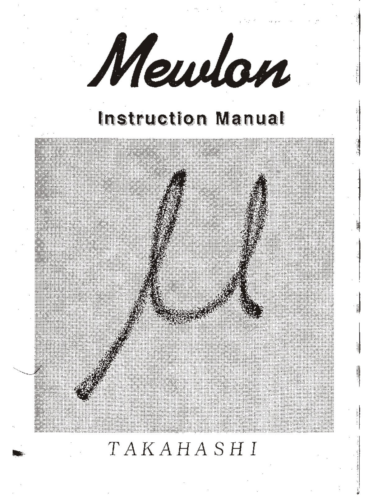 Takahashi MEWLON User Manual