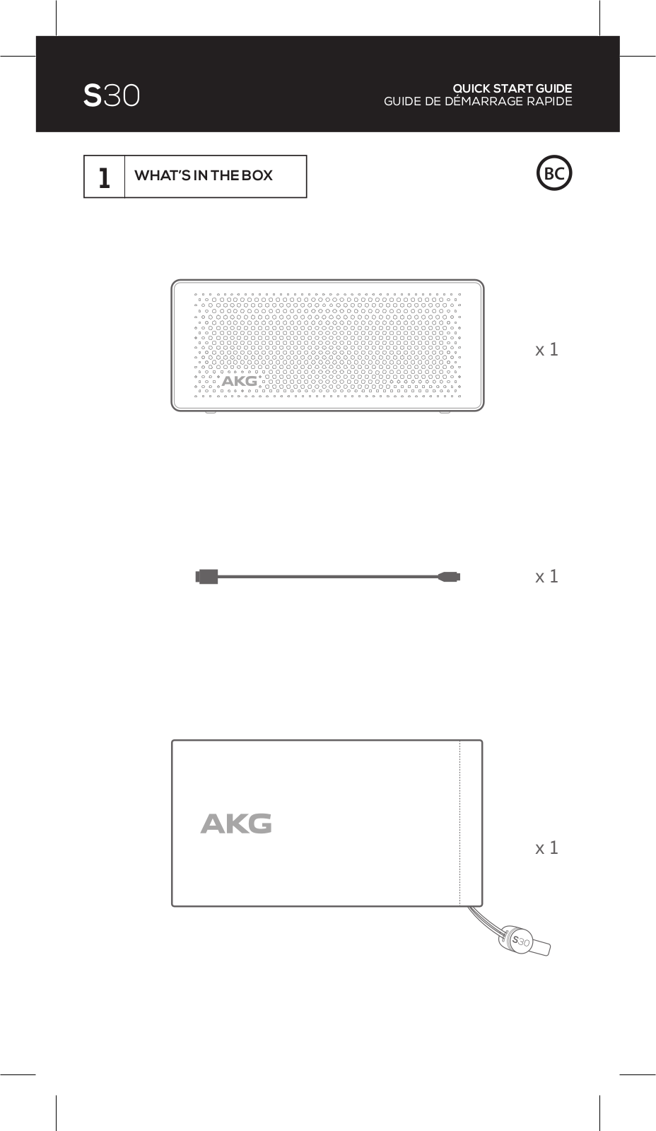 Harman AKGS30 User Manual