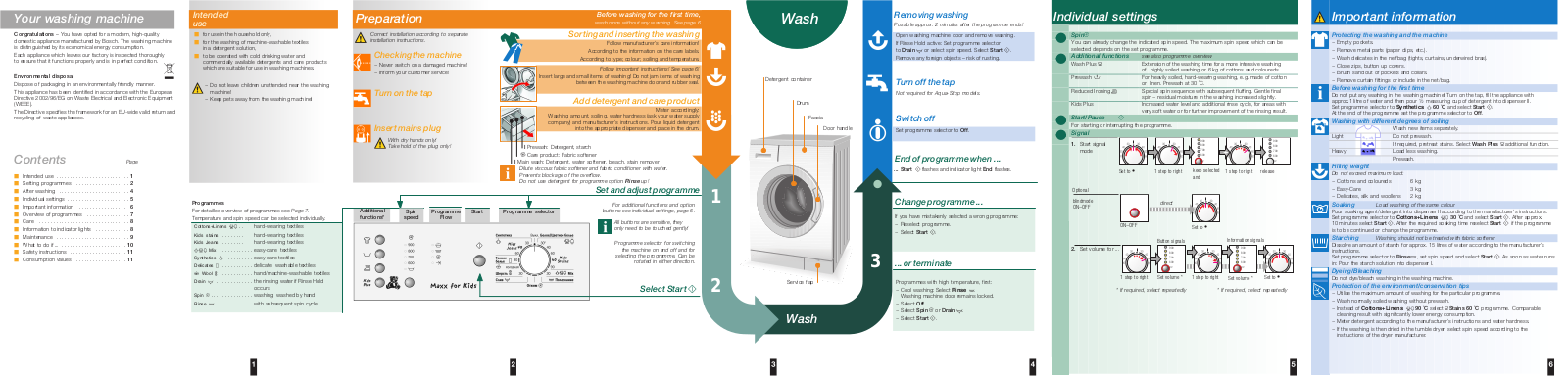 Bosch WAE 1816KBC User manual