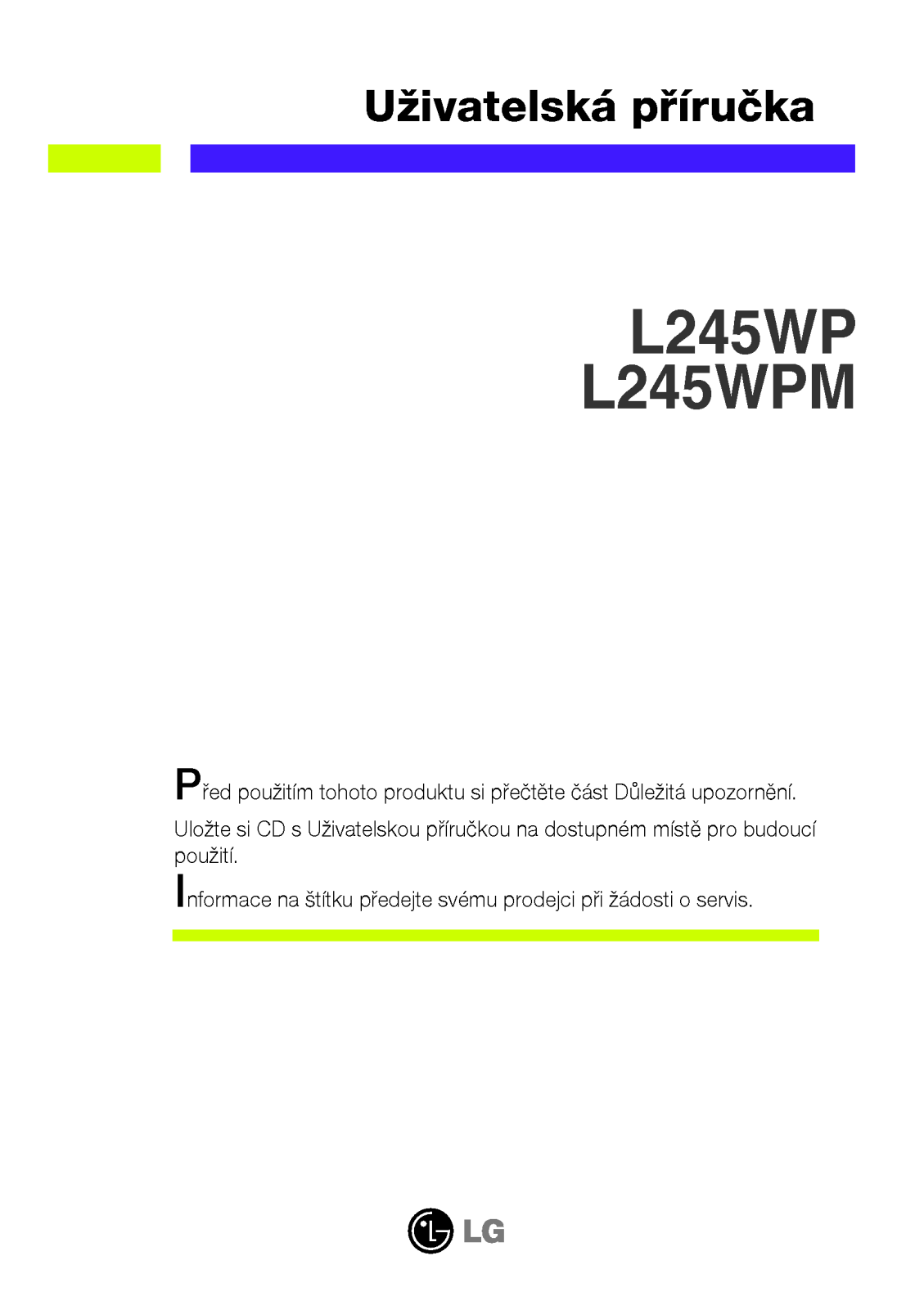 Lg L245WP-BN User Manual