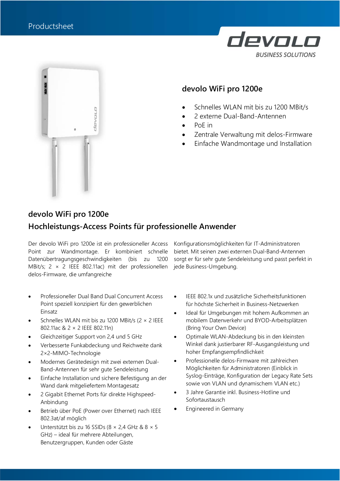 devolo WiFi pro 1200e Service Manual