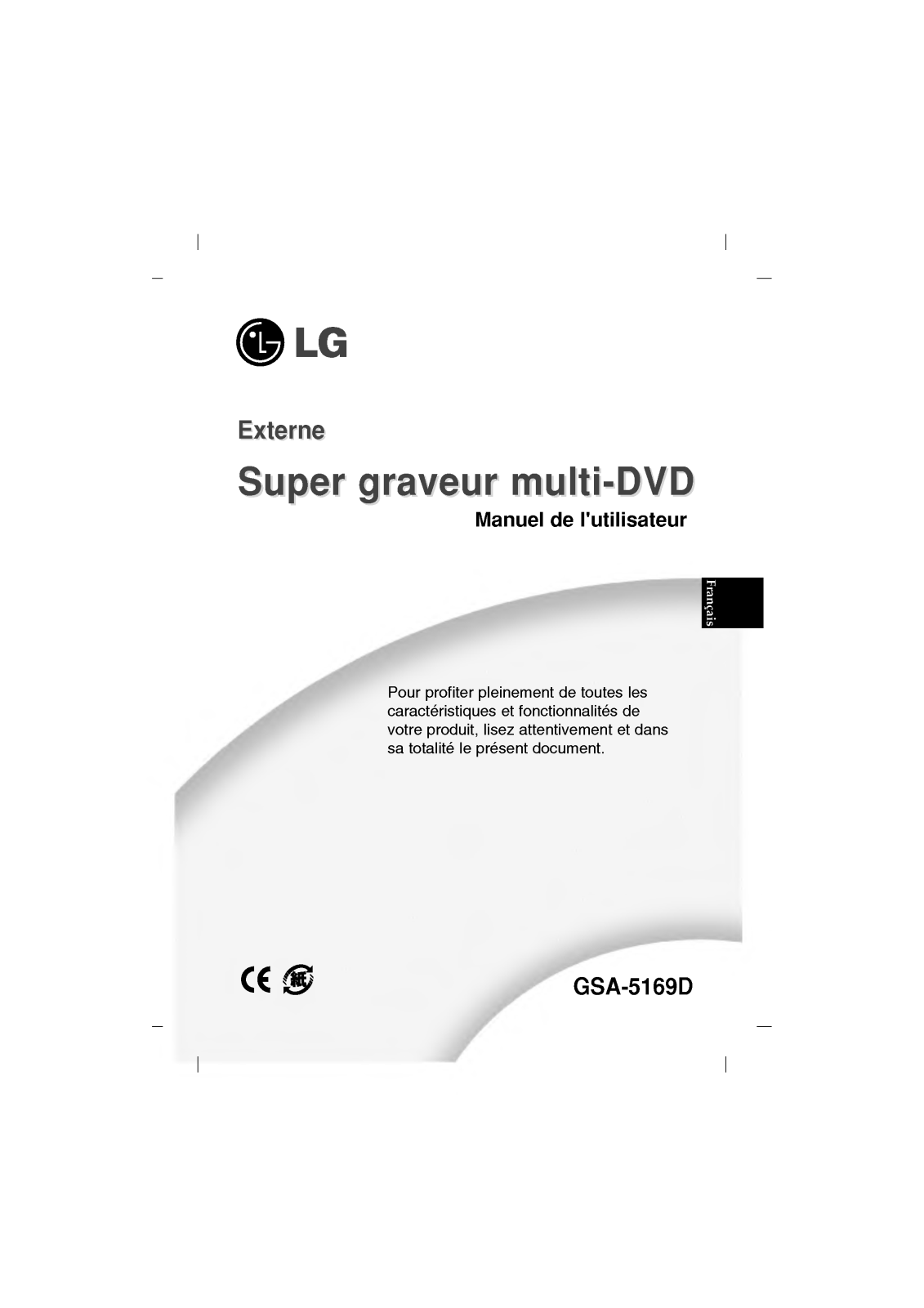 LG GSA-5169D User Manual