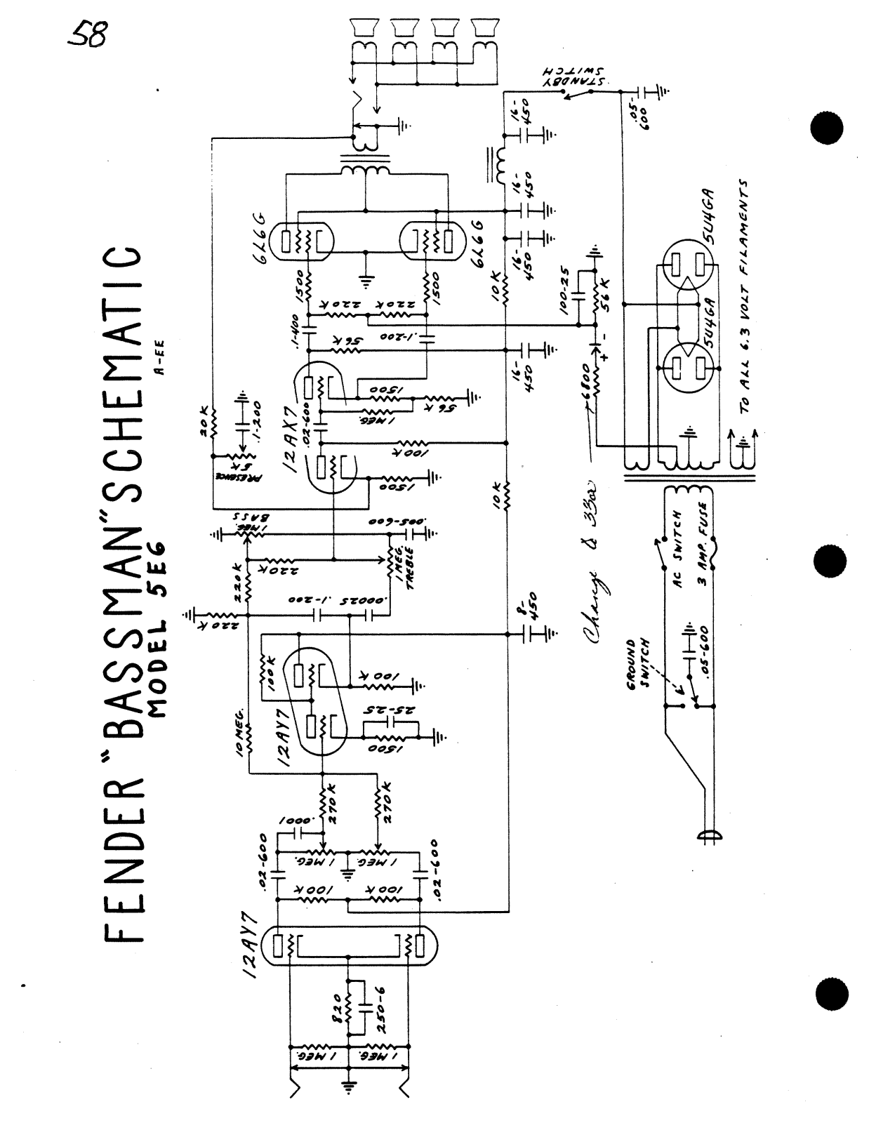 Fender 5e6 schematic